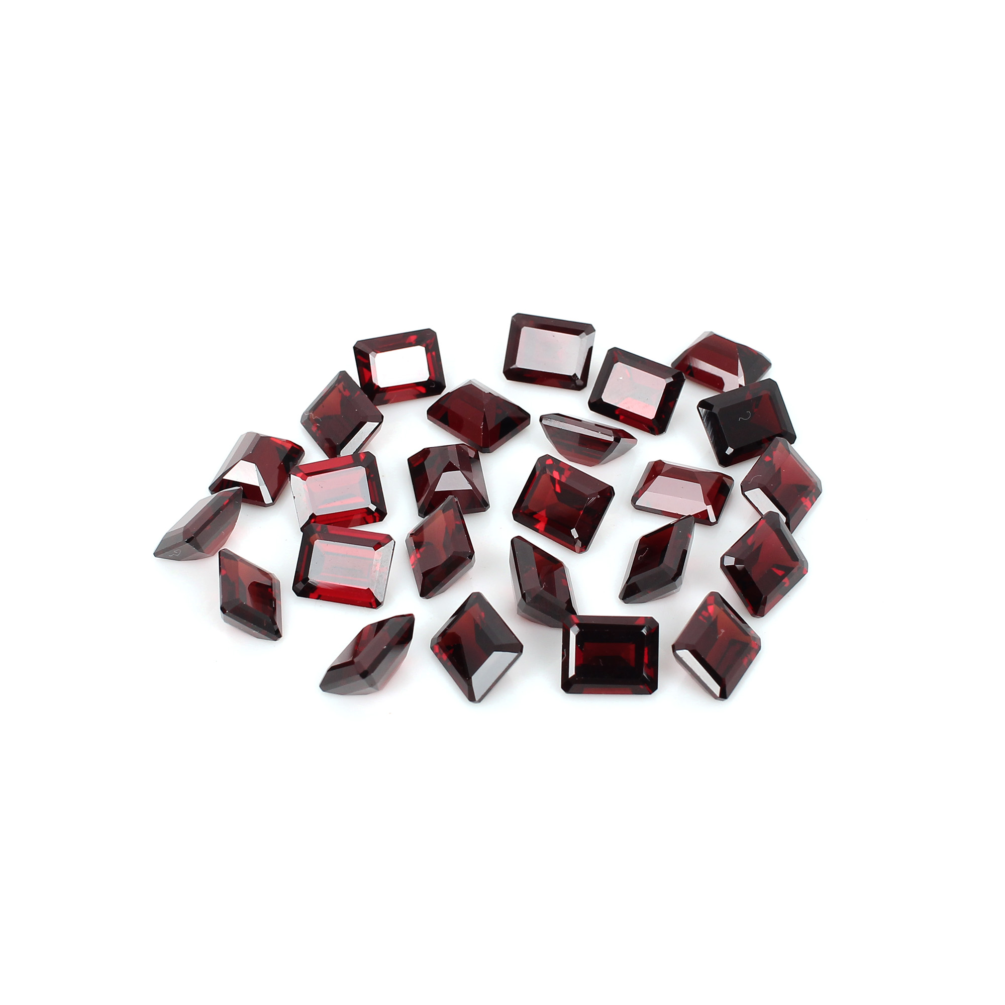 1 pcs Natural Mozambique Garnet 10x8mm Octagon Cut 12cts