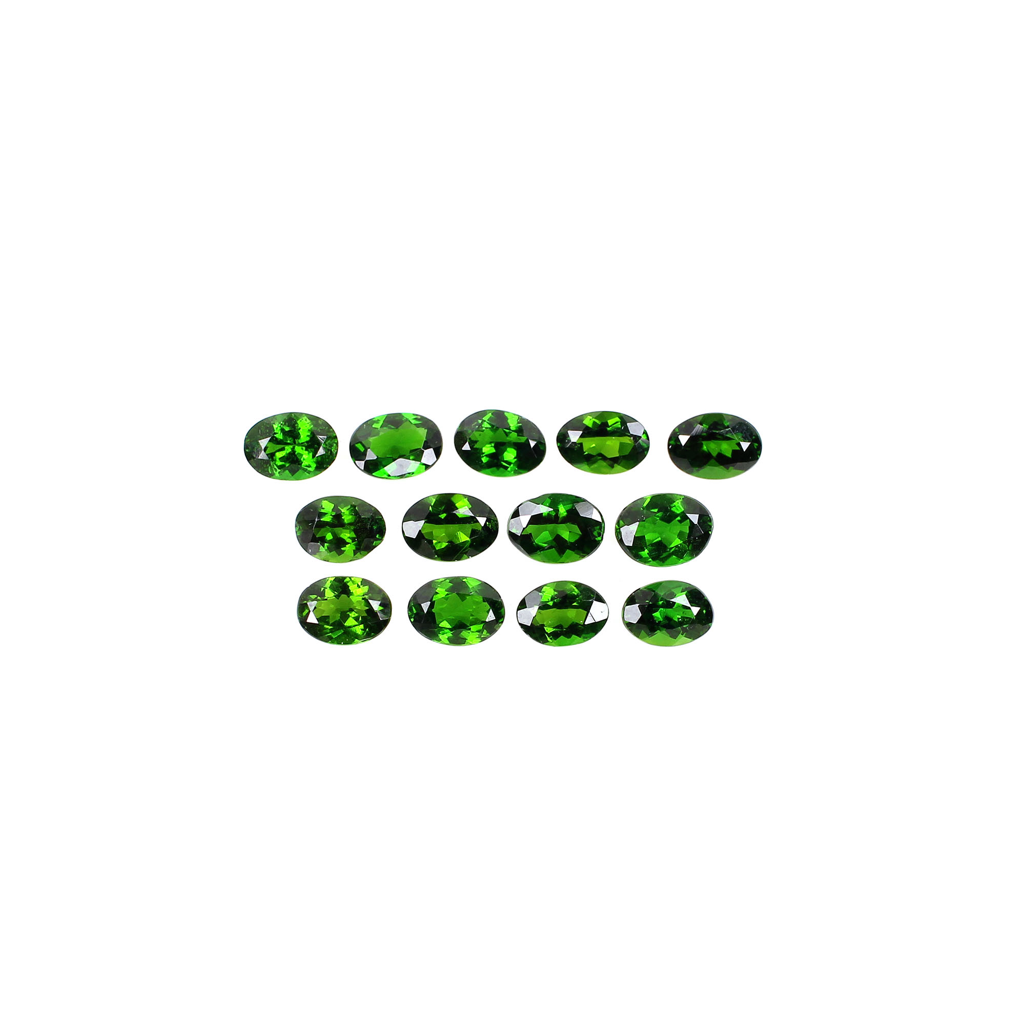 Natural Chrome Diopside 6x8mm Oval Cut 150cts Loose Gemstone
