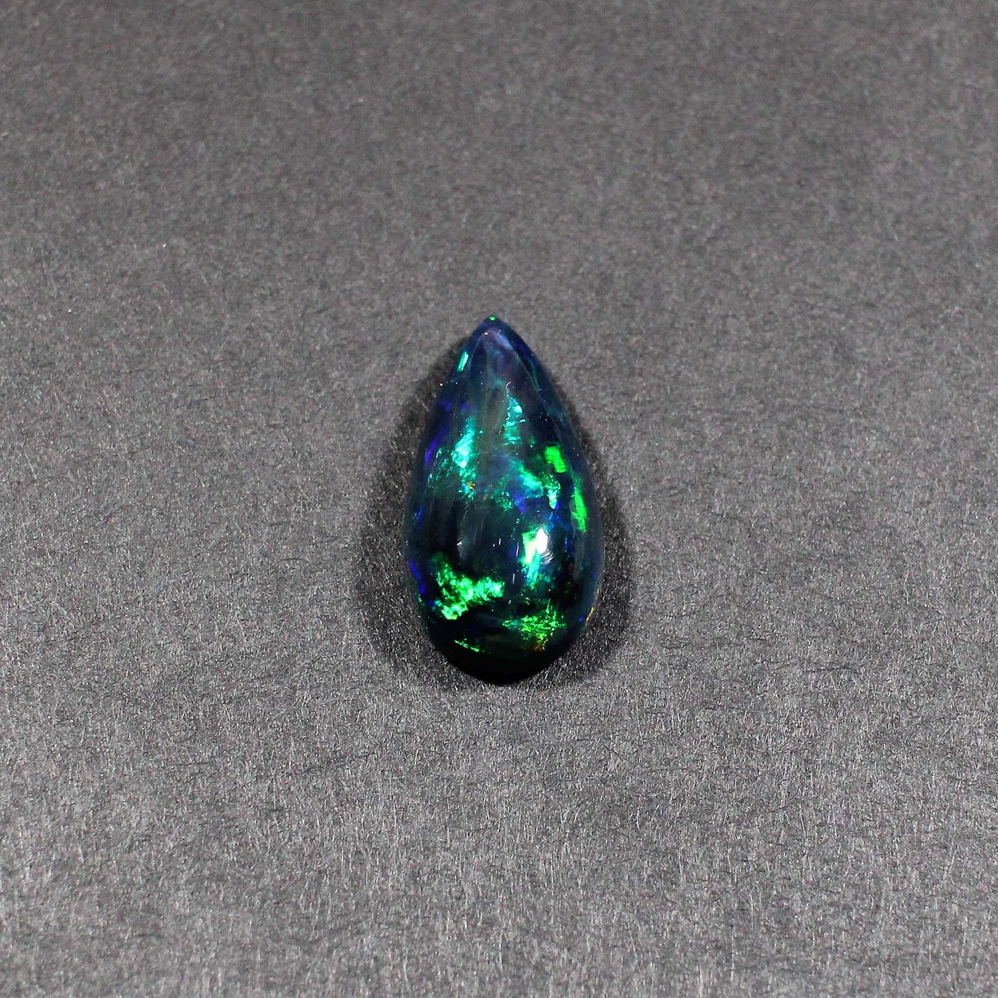 Natural Black Opal 19X10MM Pear Cabochon 555Cts 1 Piece Gemstone For Making Jewelry