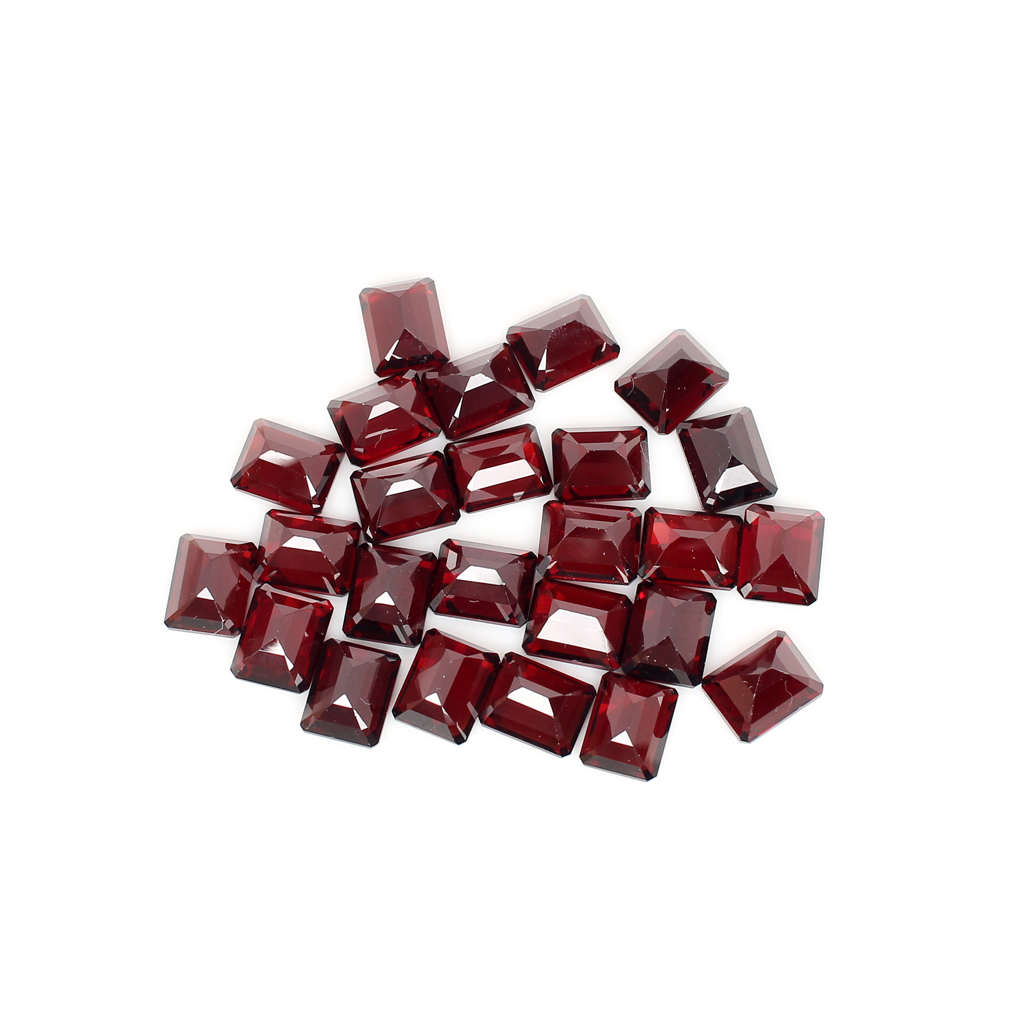 1 pcs Natural Mozambique Garnet 10x8mm Octagon Cut 12cts