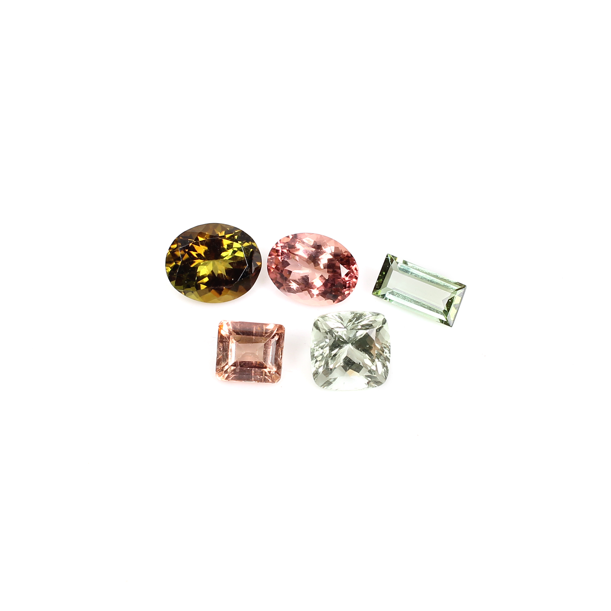 5 Pcs Natural Multi Tourmaline Uneven Cut 1370Cts