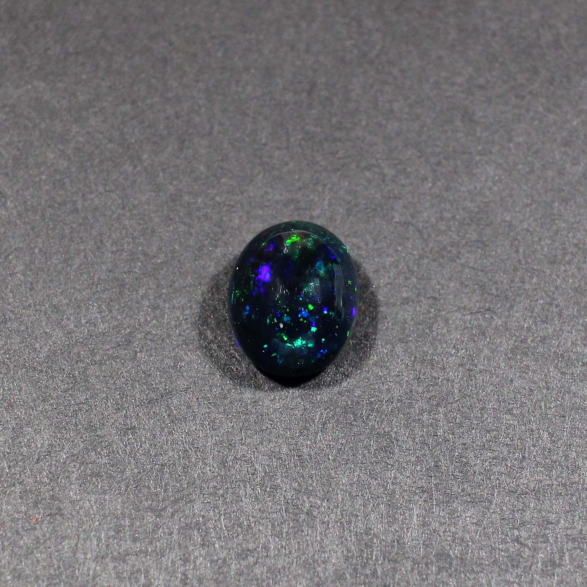 Natural Black Opal 13X10MM Oval Cabochon 340Cts 1 Piece Gemstone For Making Jewelry