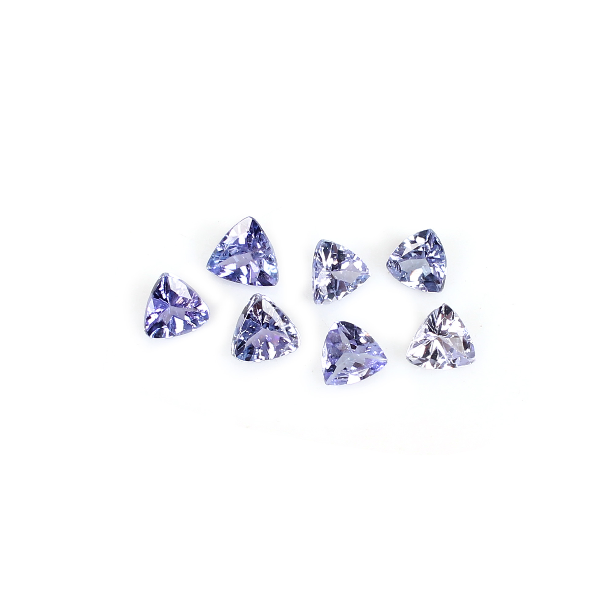 AAA Quality 1Pcs Natural Tanzanite 4x4mm Trillion Cut 0200Cts Loose Gemstone