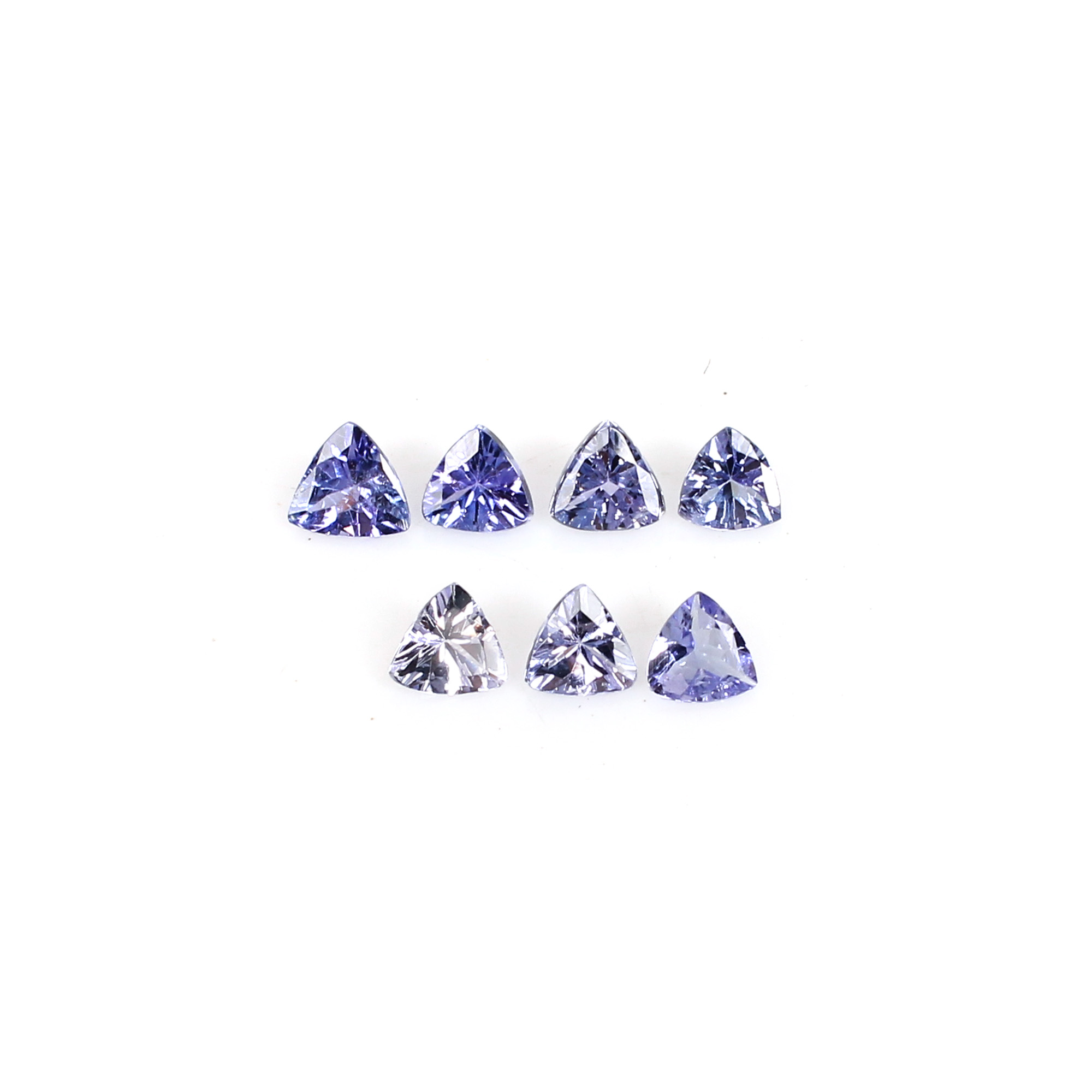 AAA Quality 1Pcs Natural Tanzanite 4x4mm Trillion Cut 0200Cts Loose Gemstone