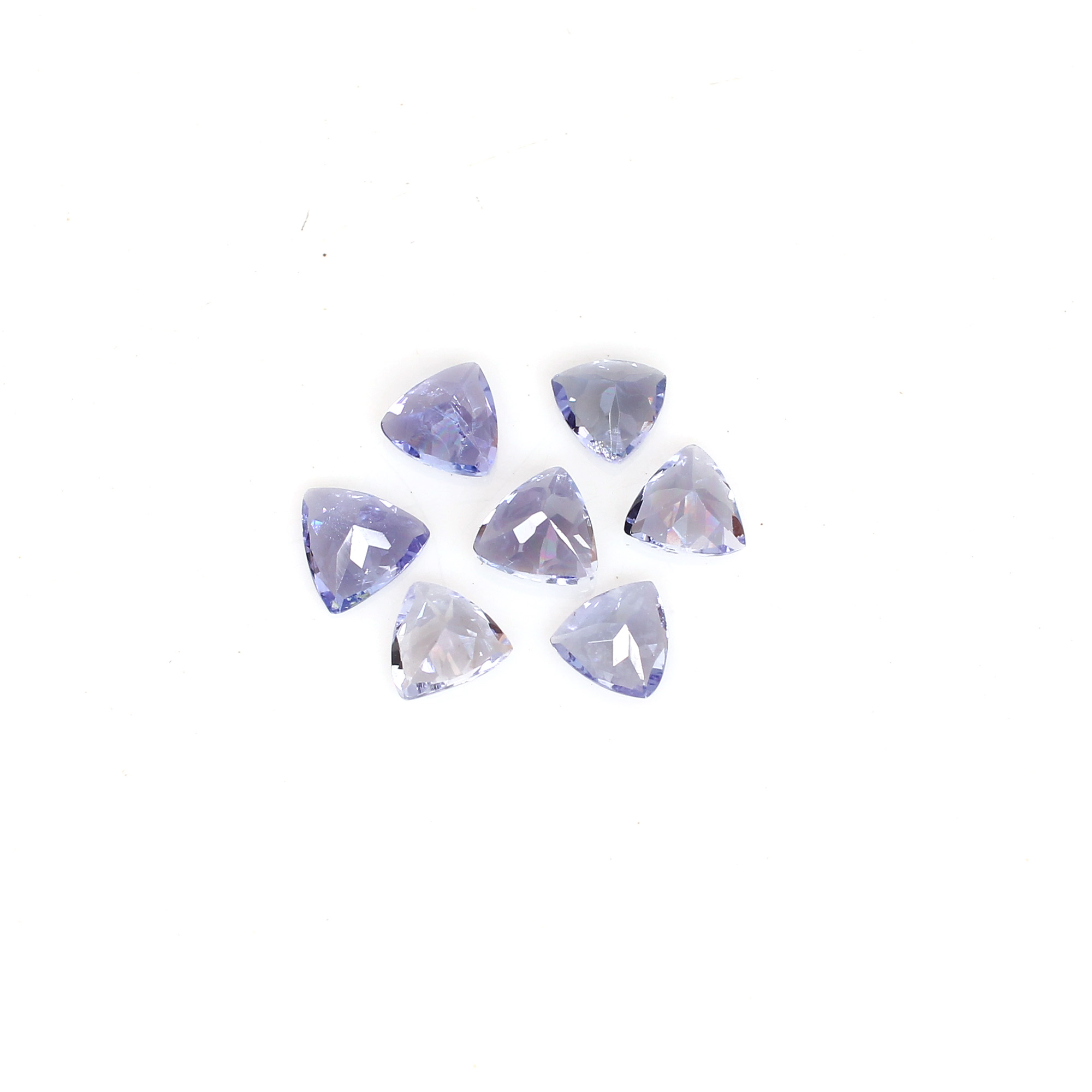 AAA Quality 1Pcs Natural Tanzanite 4x4mm Trillion Cut 0200Cts Loose Gemstone