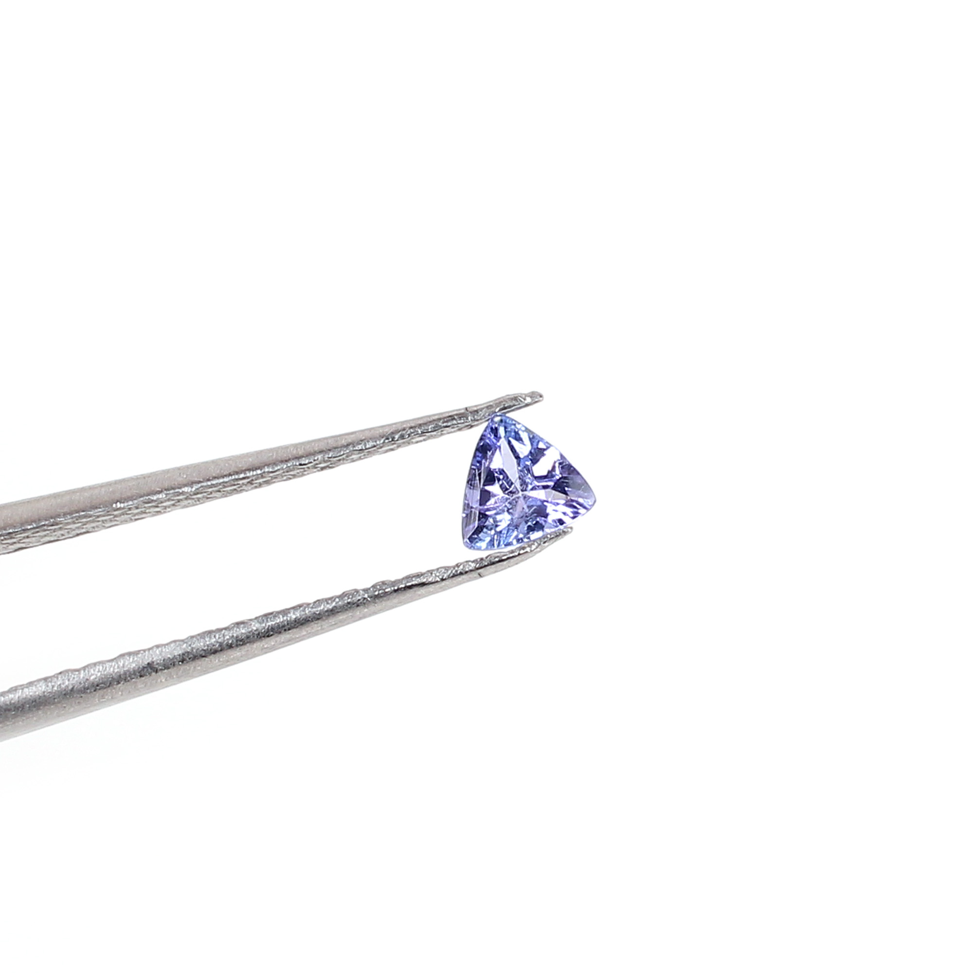 AAA Quality 1Pcs Natural Tanzanite 4x4mm Trillion Cut 0200Cts Loose Gemstone