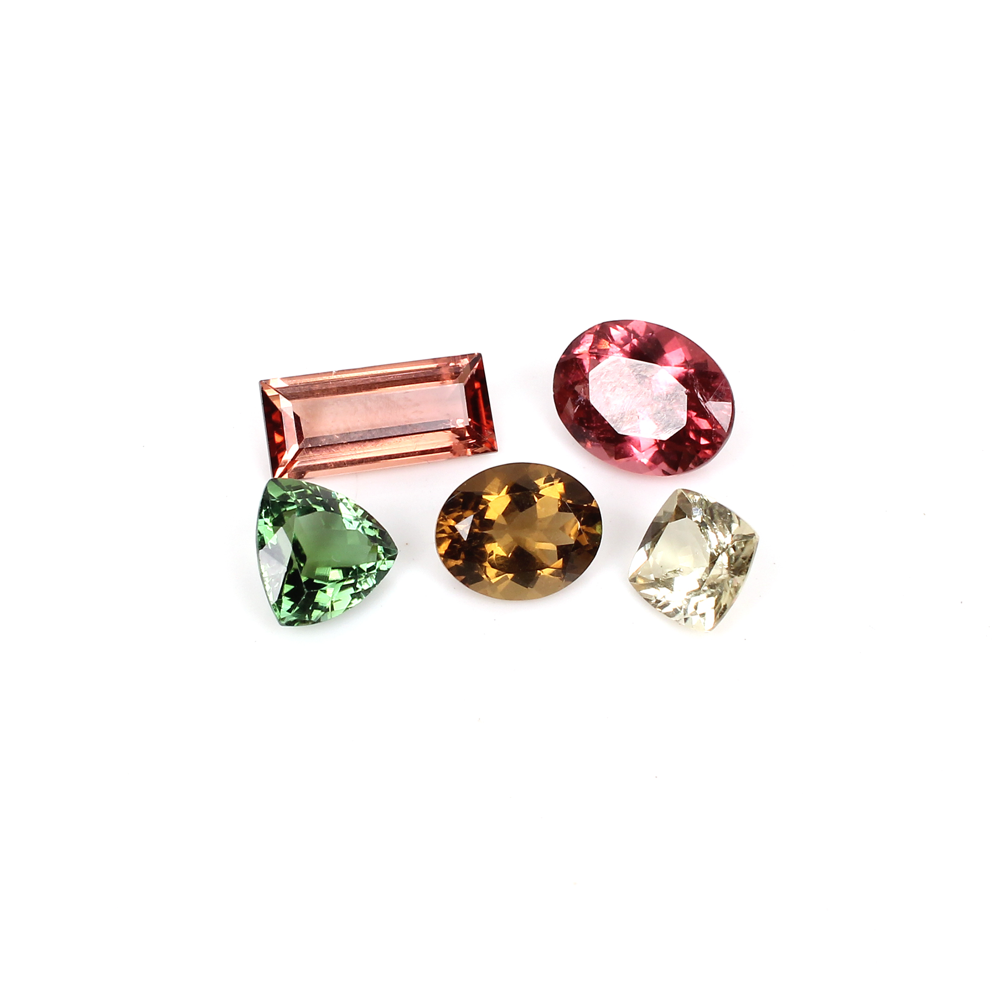 5 Pcs Natural Multi Tourmaline Uneven Cut 1860Cts