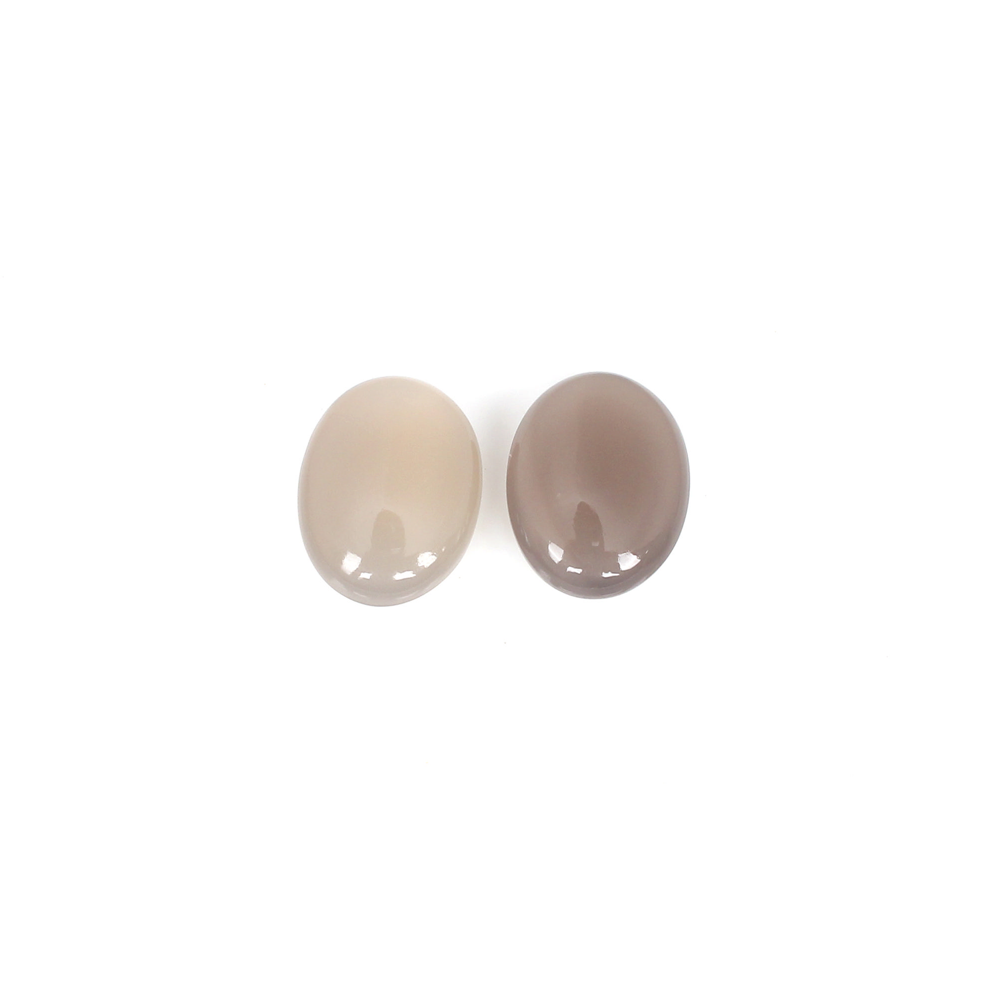 1pcs Natural Gray Moonstone 16x12mm Oval Cab 880cts Loose Gemstone