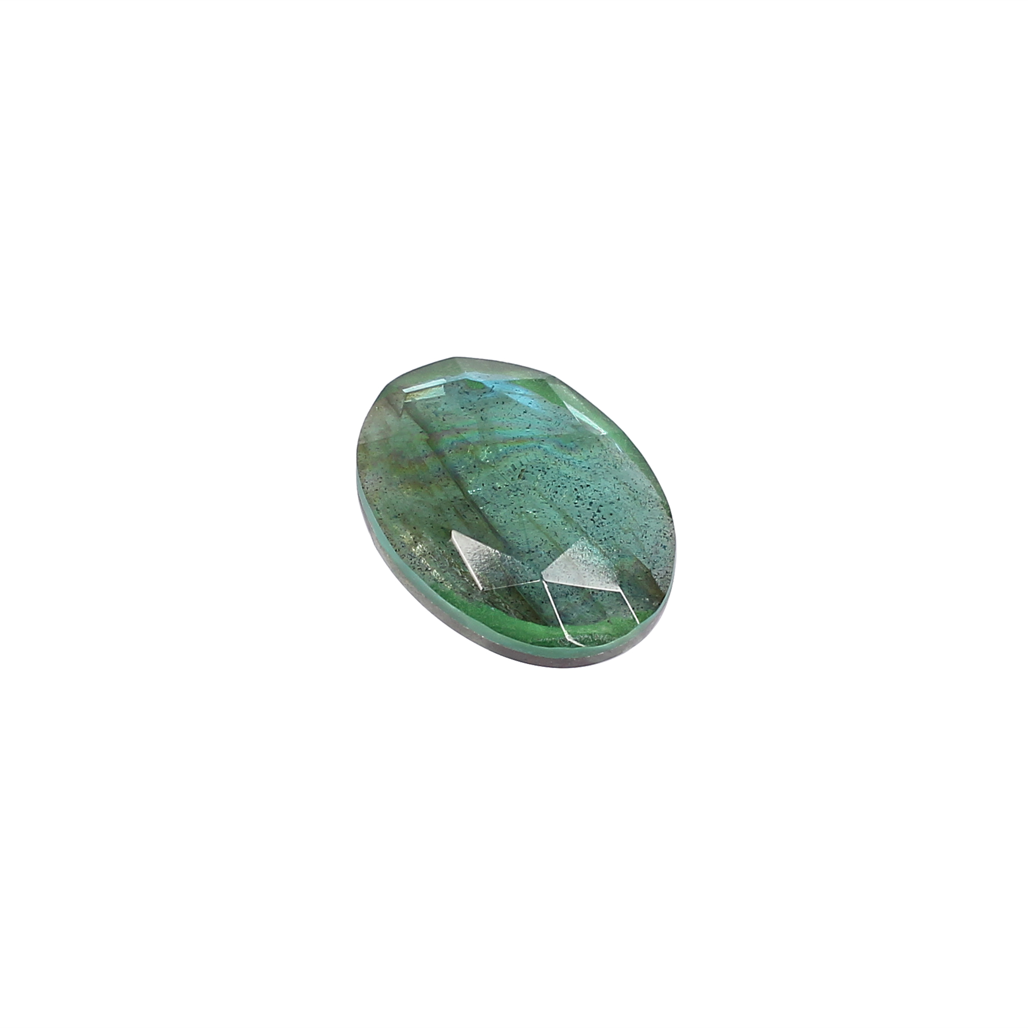Natural Labradorite Oval Doublet Gemstone 1225 Carat 18x13mm for Jewelry Making
