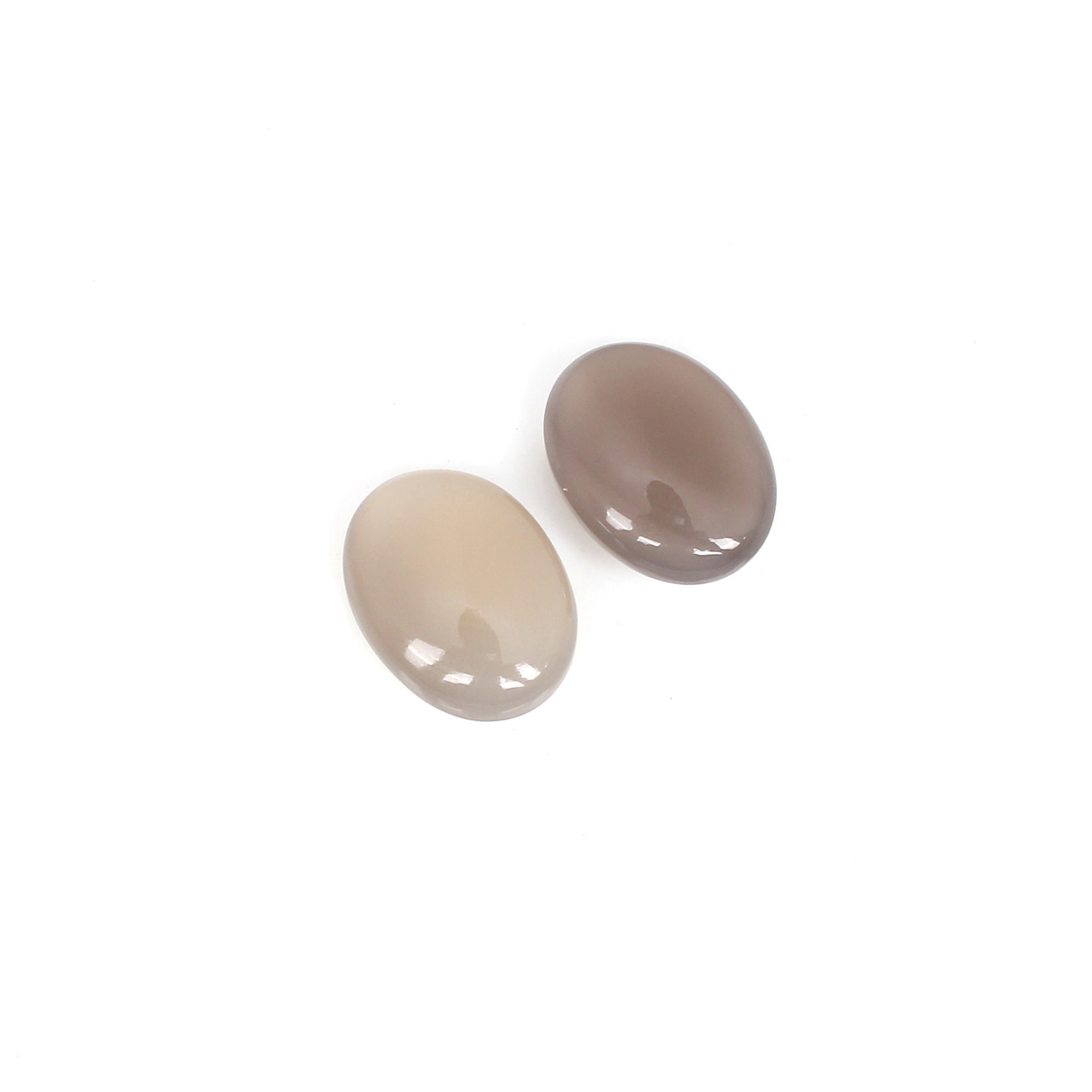 1pcs Natural Gray Moonstone 16x12mm Oval Cab 880cts Loose Gemstone