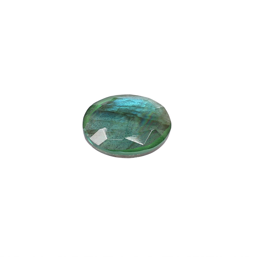 Image of Natural Labradorite Oval Doublet Gemstone 12.25 Carat 18x13mm for Jewelry Making