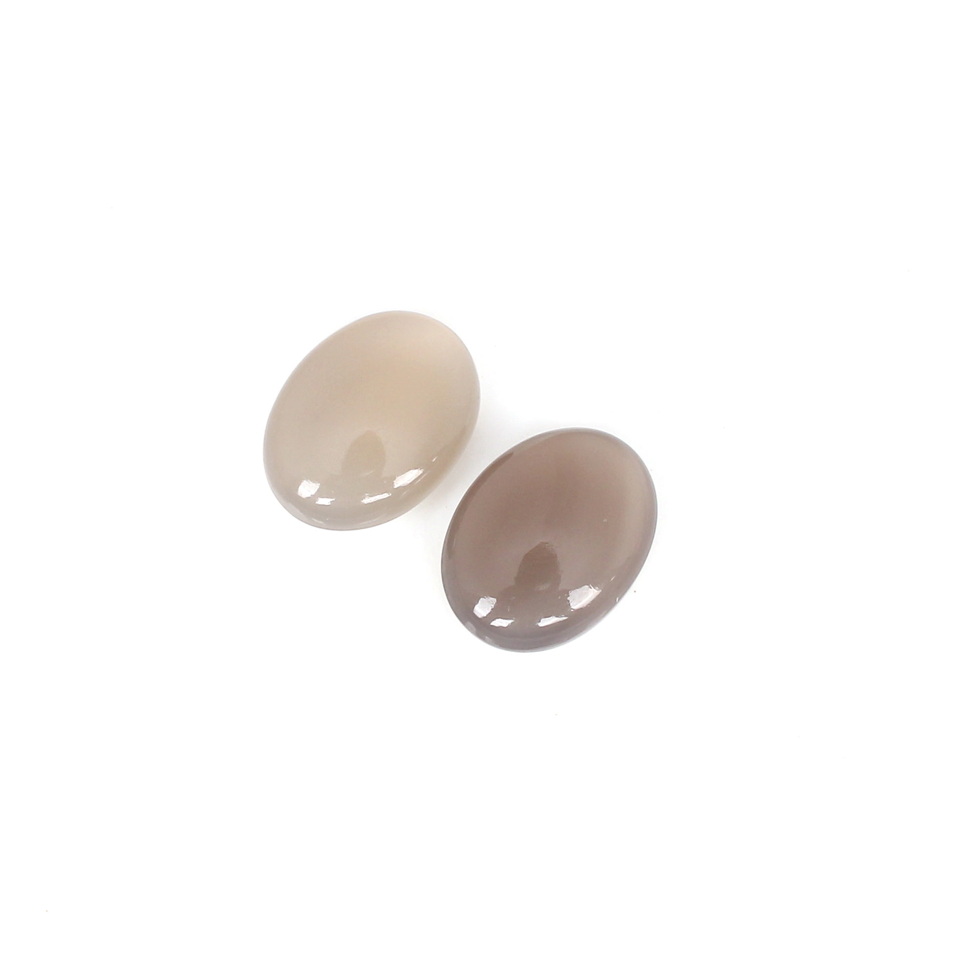 1pcs Natural Gray Moonstone 16x12mm Oval Cab 880cts Loose Gemstone