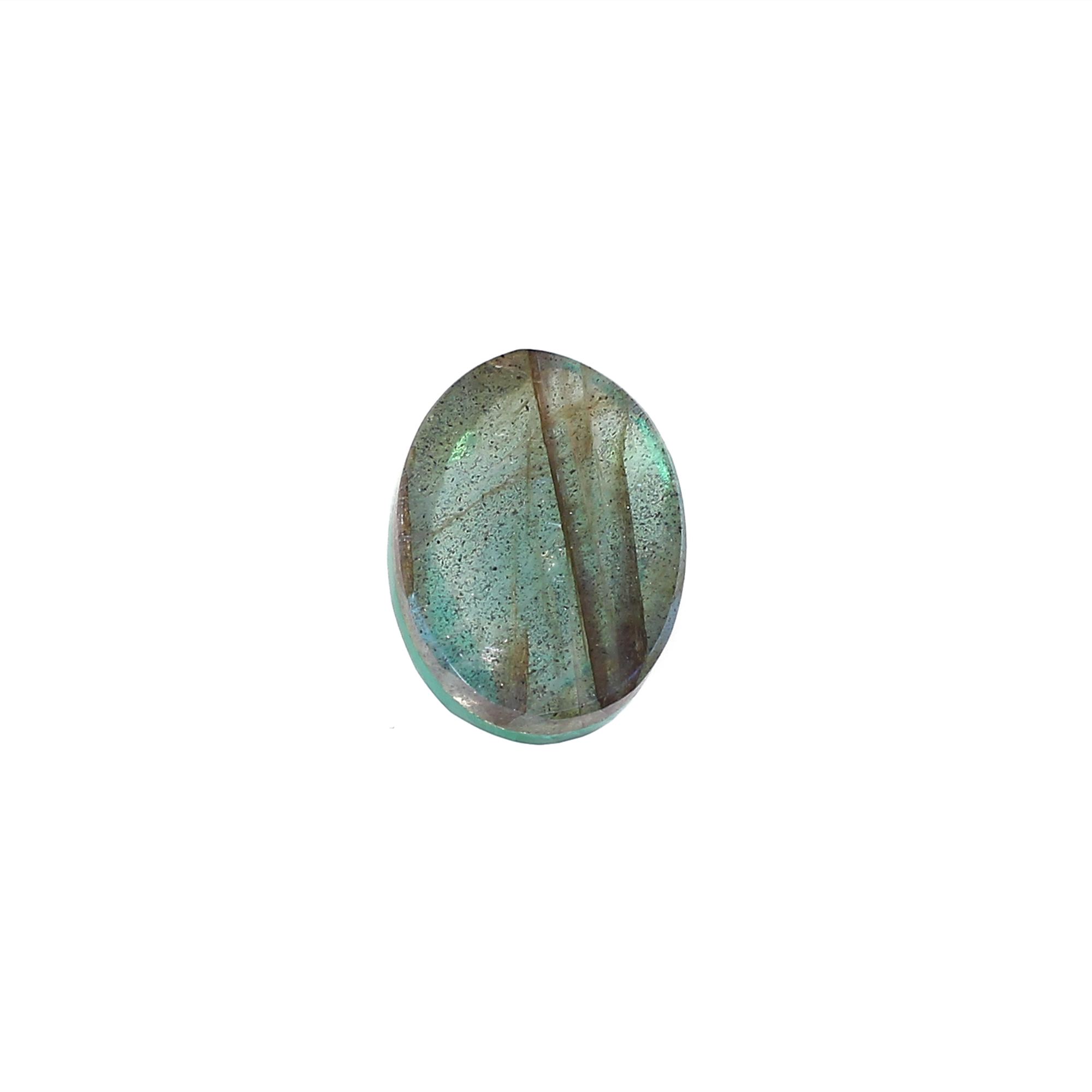 Natural Labradorite Oval Doublet Gemstone 1225 Carat 18x13mm for Jewelry Making