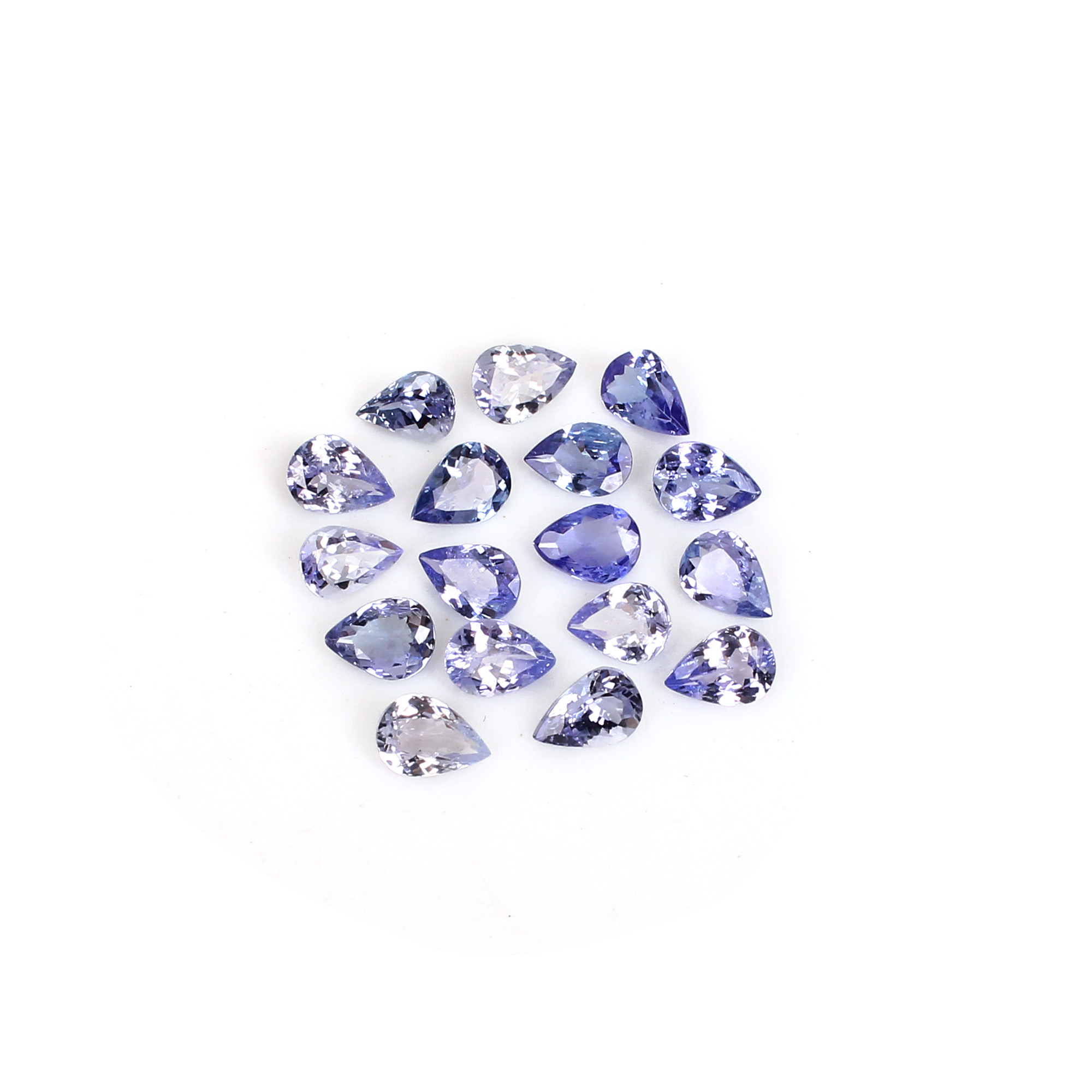 AAA Quality 1Pcs Natural Tanzanite 5x7mm Pear Cut 0625Cts Loose Gemstone