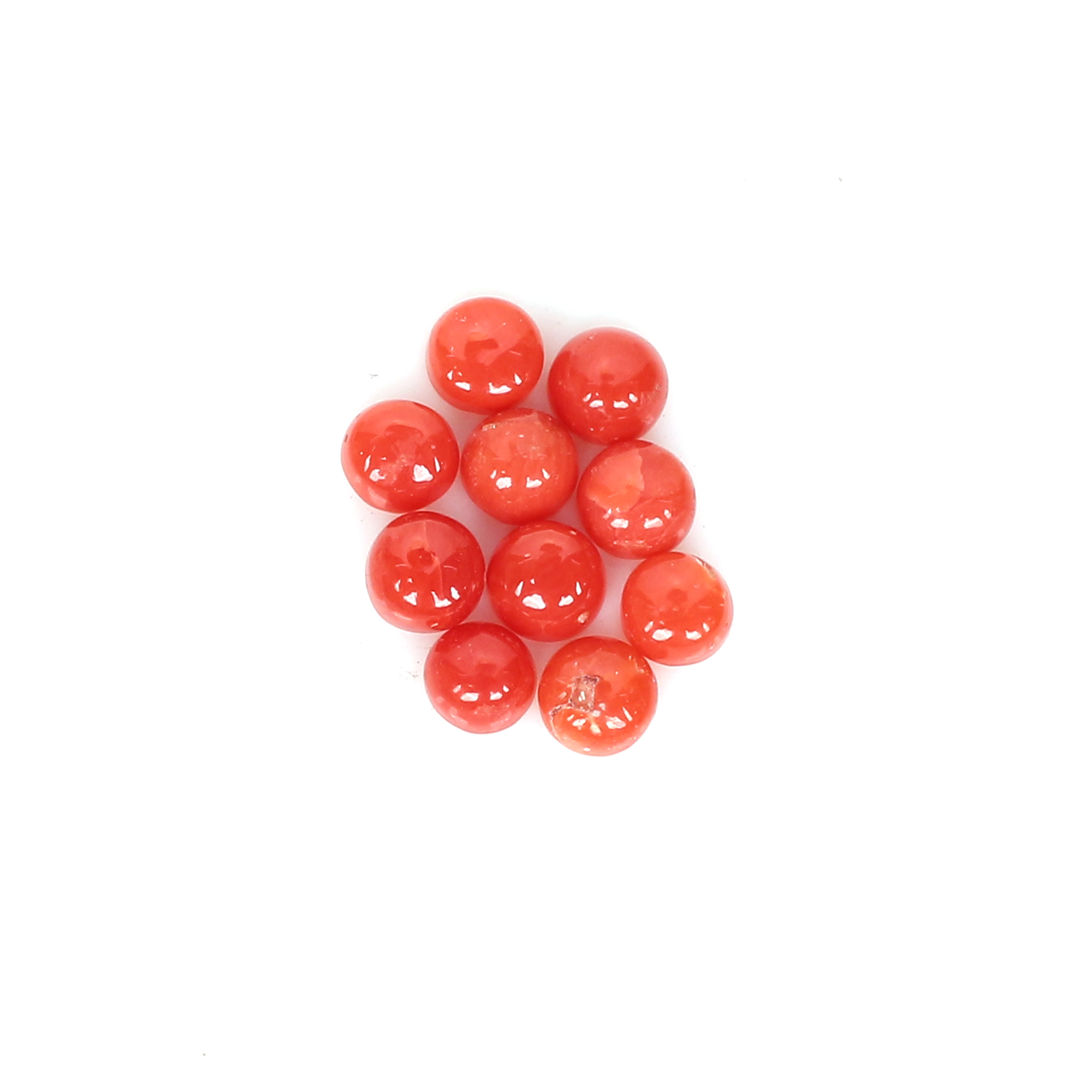Red Coral 3mm Round Cab 2Cts Wholesale Lot