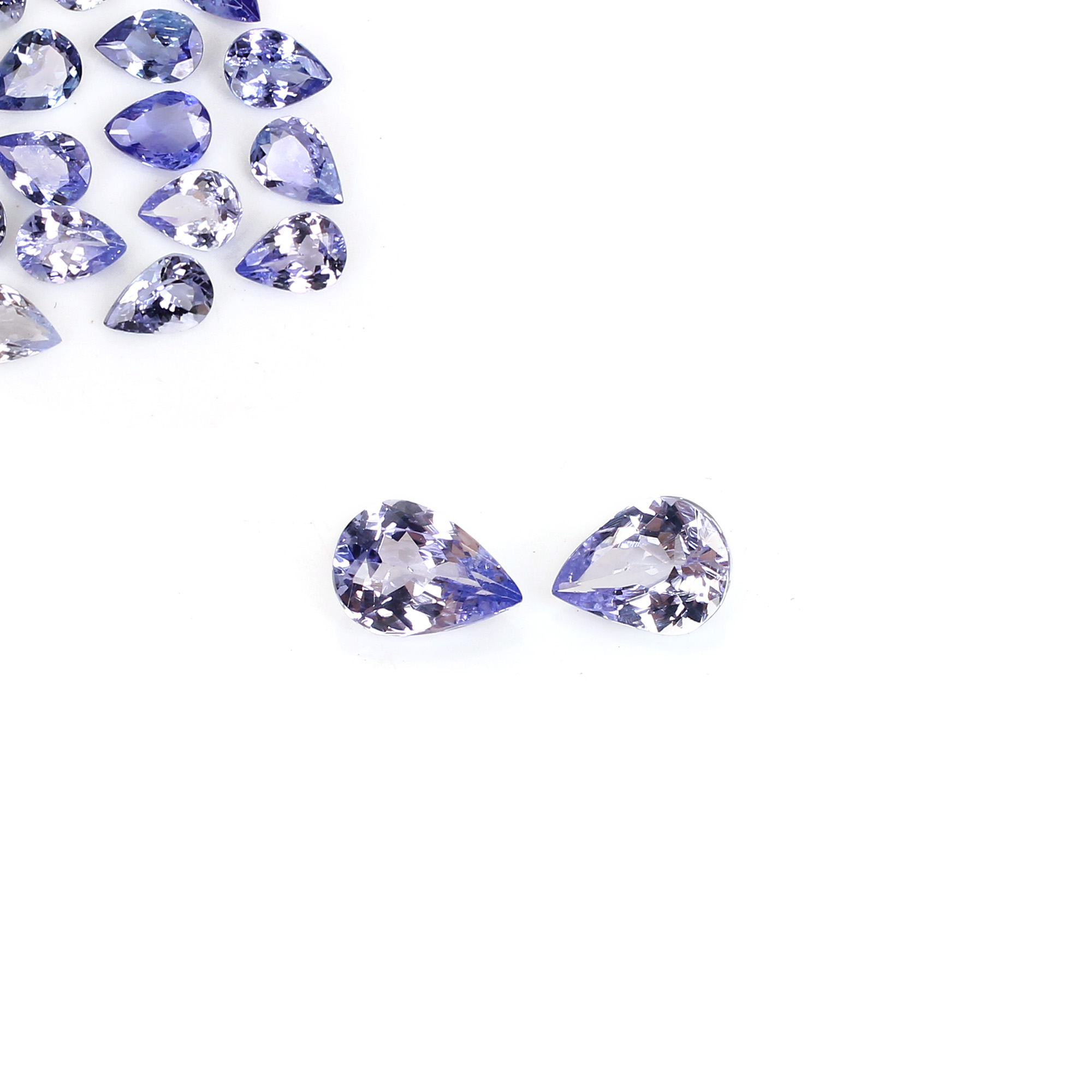 AAA Quality 1Pcs Natural Tanzanite 5x7mm Pear Cut 0625Cts Loose Gemstone