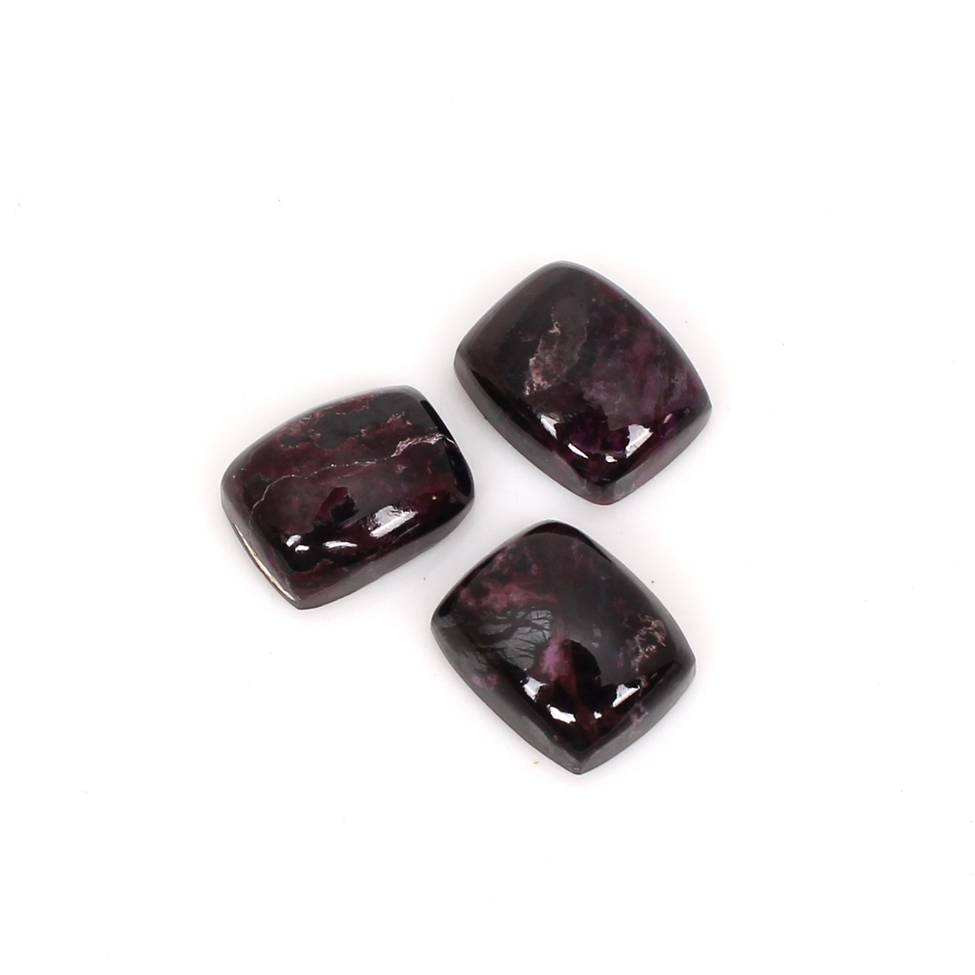 2Pcs Natural Sugilite 10x8mm Rectangle Cabochon Gemstone 780cts Loose Stone