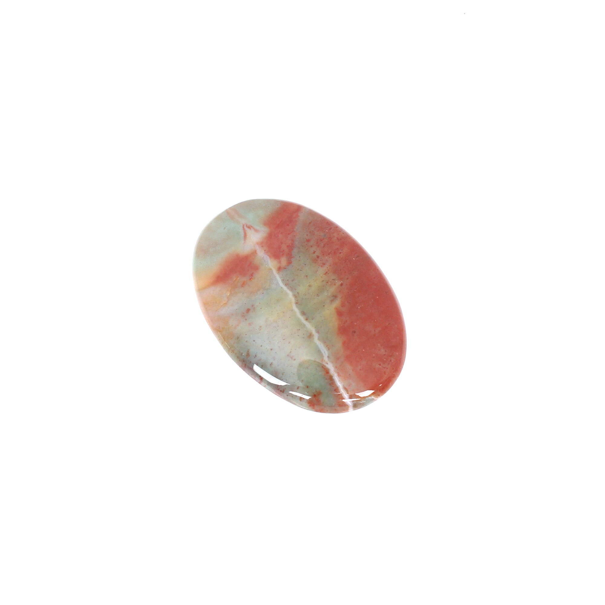 1pcs Map Jasper 37x26mm Oval Cabochon 4265cts Loose Gemstone