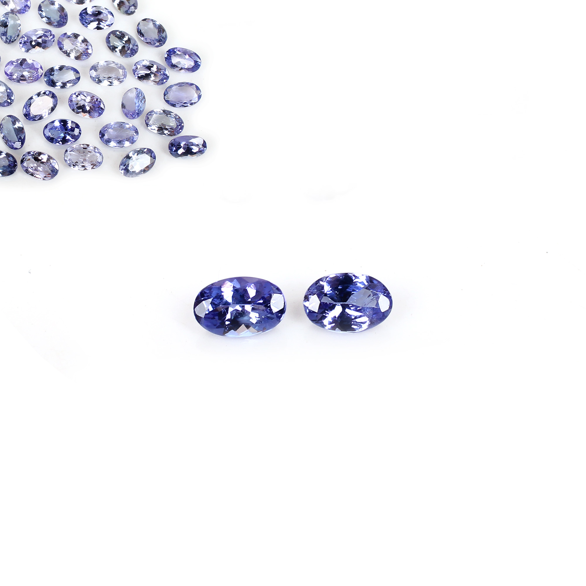 AAA Quality 1Pcs Natural Tanzanite 5x4mm Oval Cut 042Cts Loose Gemstone