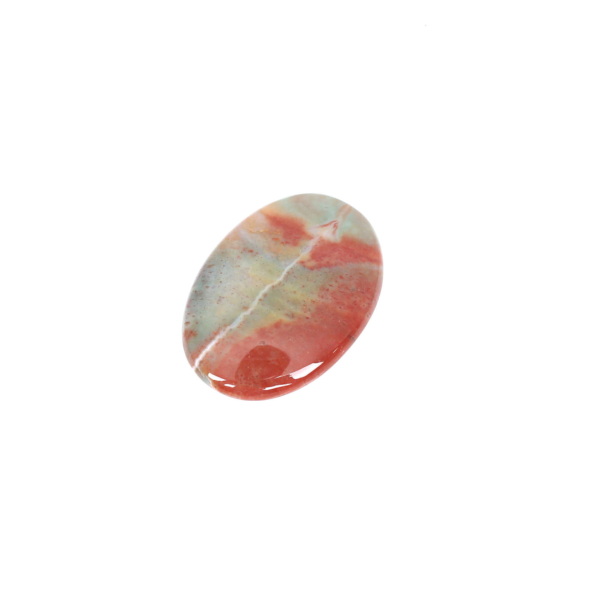 1pcs Map Jasper 37x26mm Oval Cabochon 4265cts Loose Gemstone