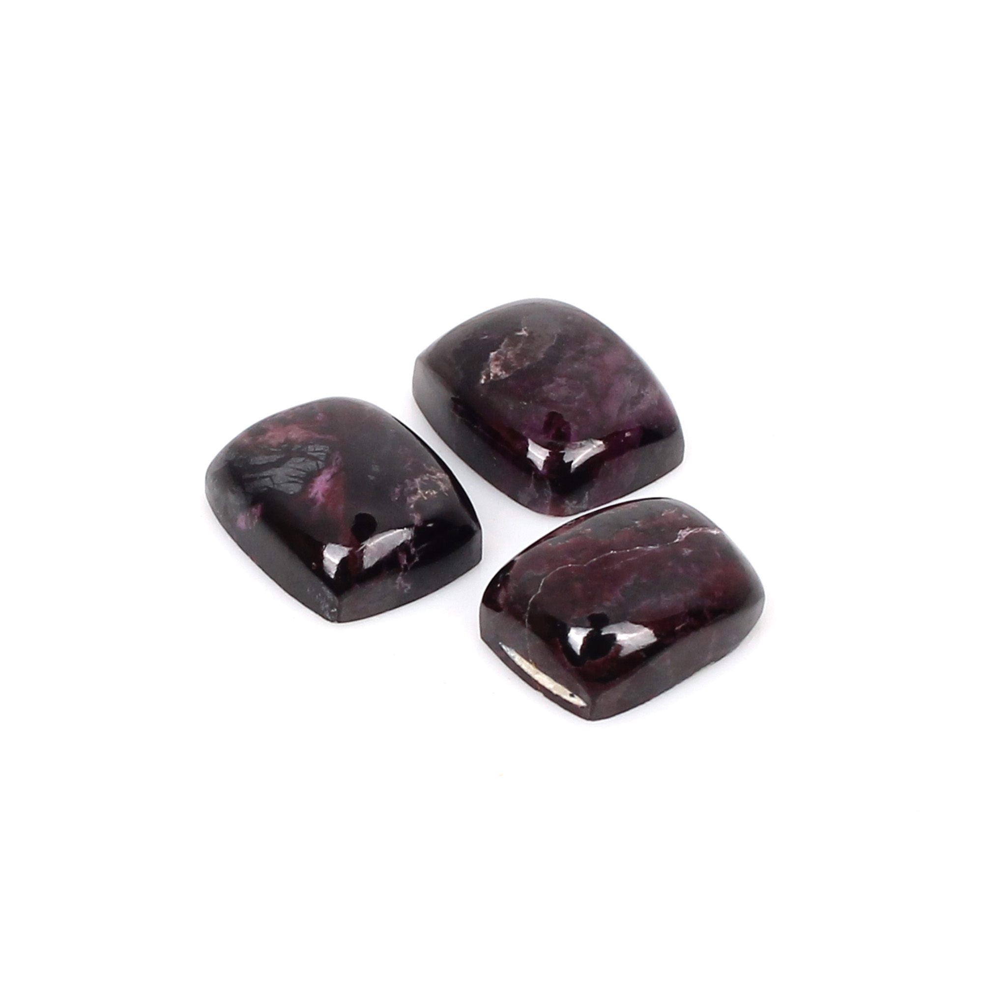 2Pcs Natural Sugilite 10x8mm Rectangle Cabochon Gemstone 780cts Loose Stone