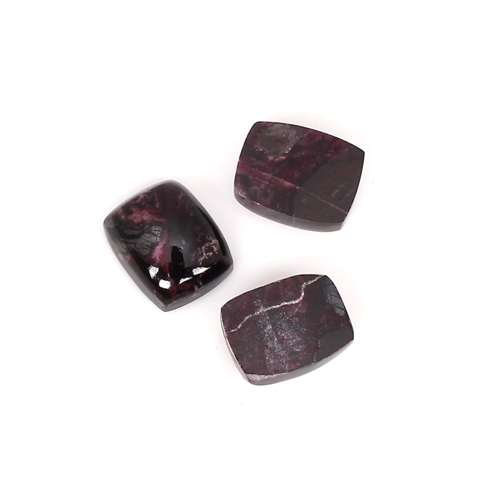 2Pcs Natural Sugilite 10x8mm Rectangle Cabochon Gemstone 780cts Loose Stone