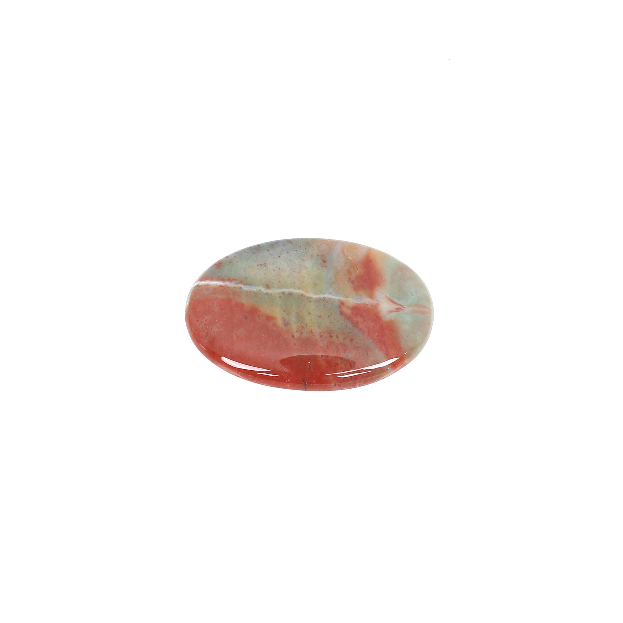 1pcs Map Jasper 37x26mm Oval Cabochon 4265cts Loose Gemstone
