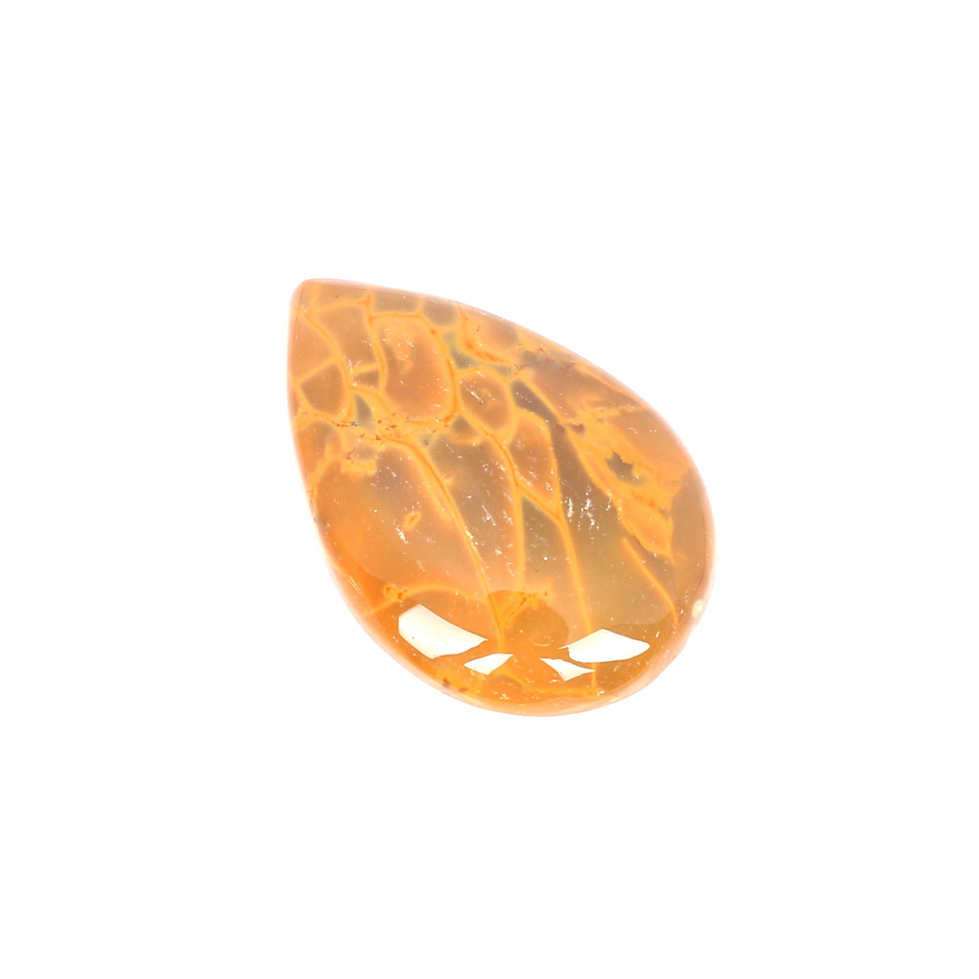 1pcs Map Jasper 45x31mm Pear Cabochon 7735cts Loose Gemstone