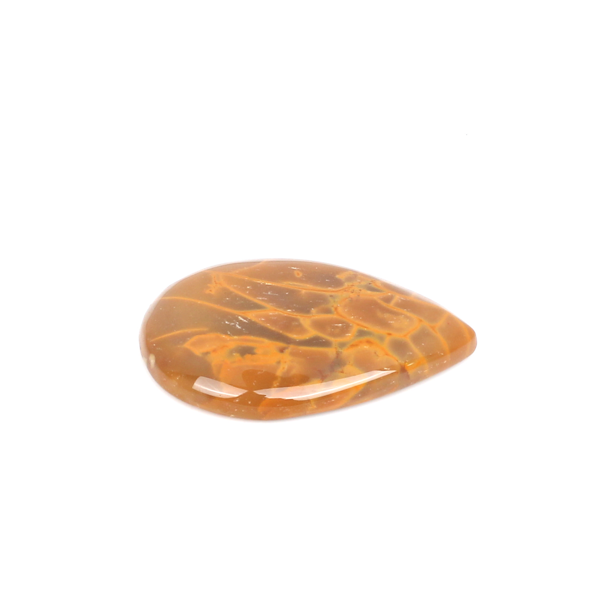 1pcs Map Jasper 45x31mm Pear Cabochon 7735cts Loose Gemstone