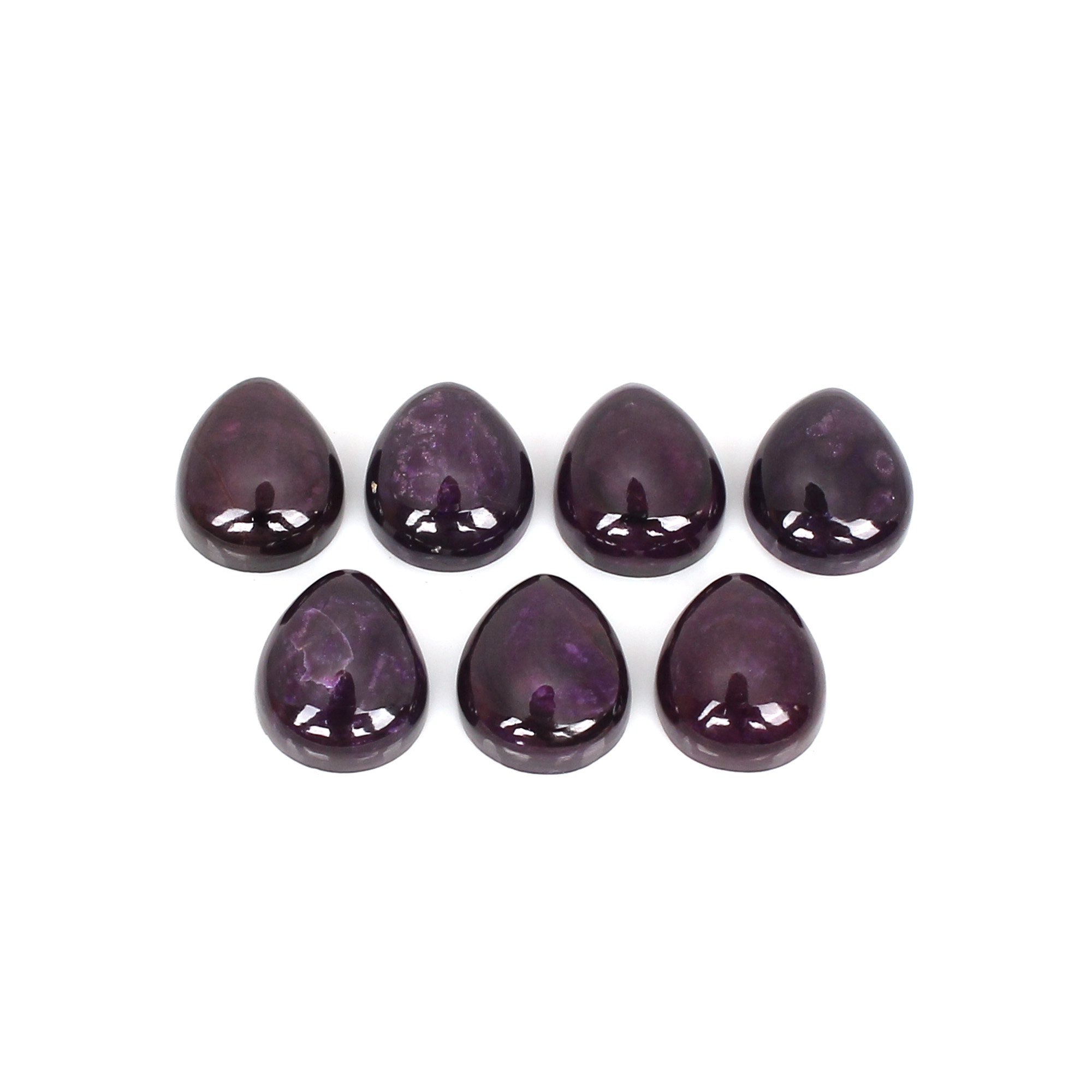 5Pcs Natural Sugilite 11x9mm Pear Cabochon Gemstone 1765cts Loose Stone Loose Stone