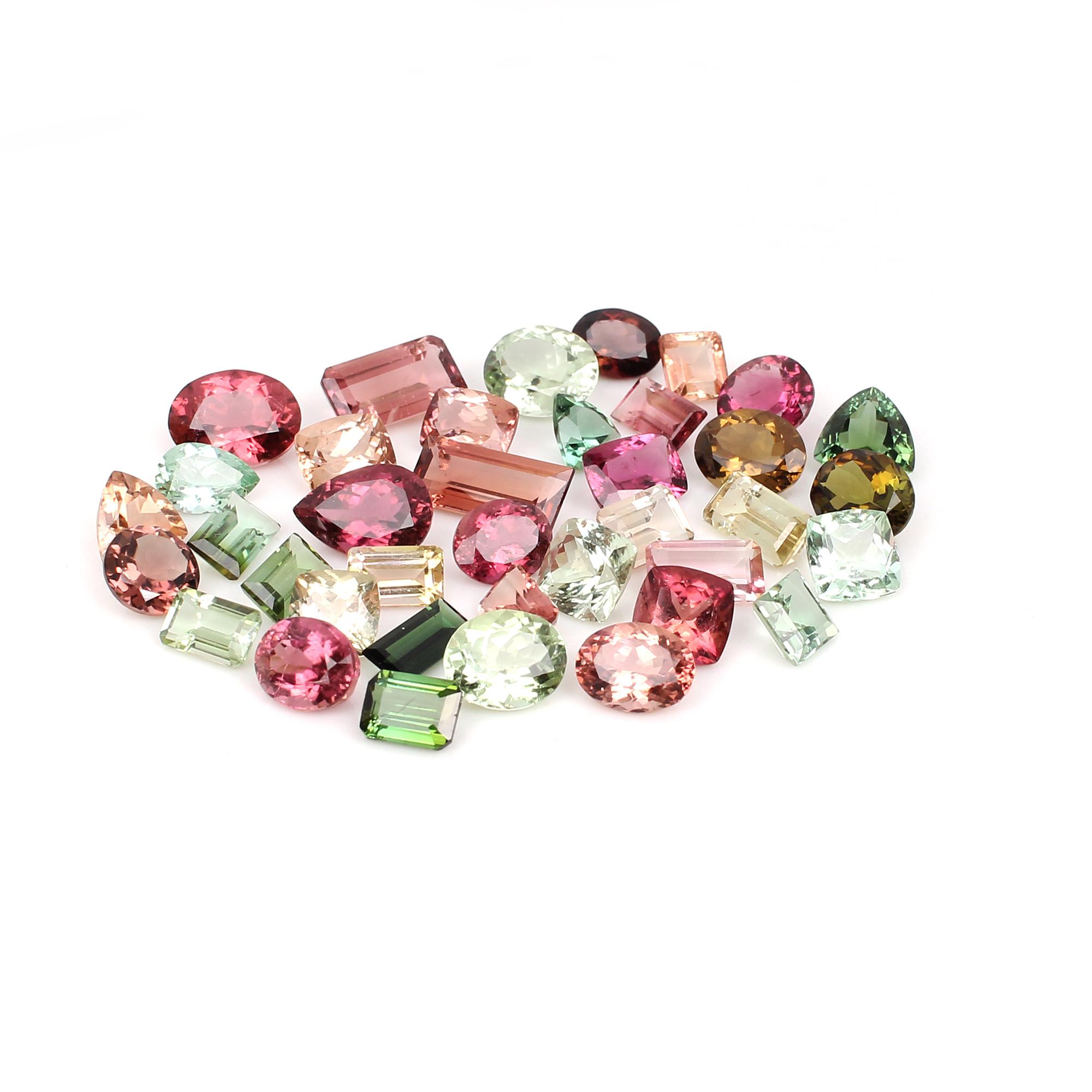 5 Pcs Natural Multi Tourmaline Uneven Cut 1860Cts