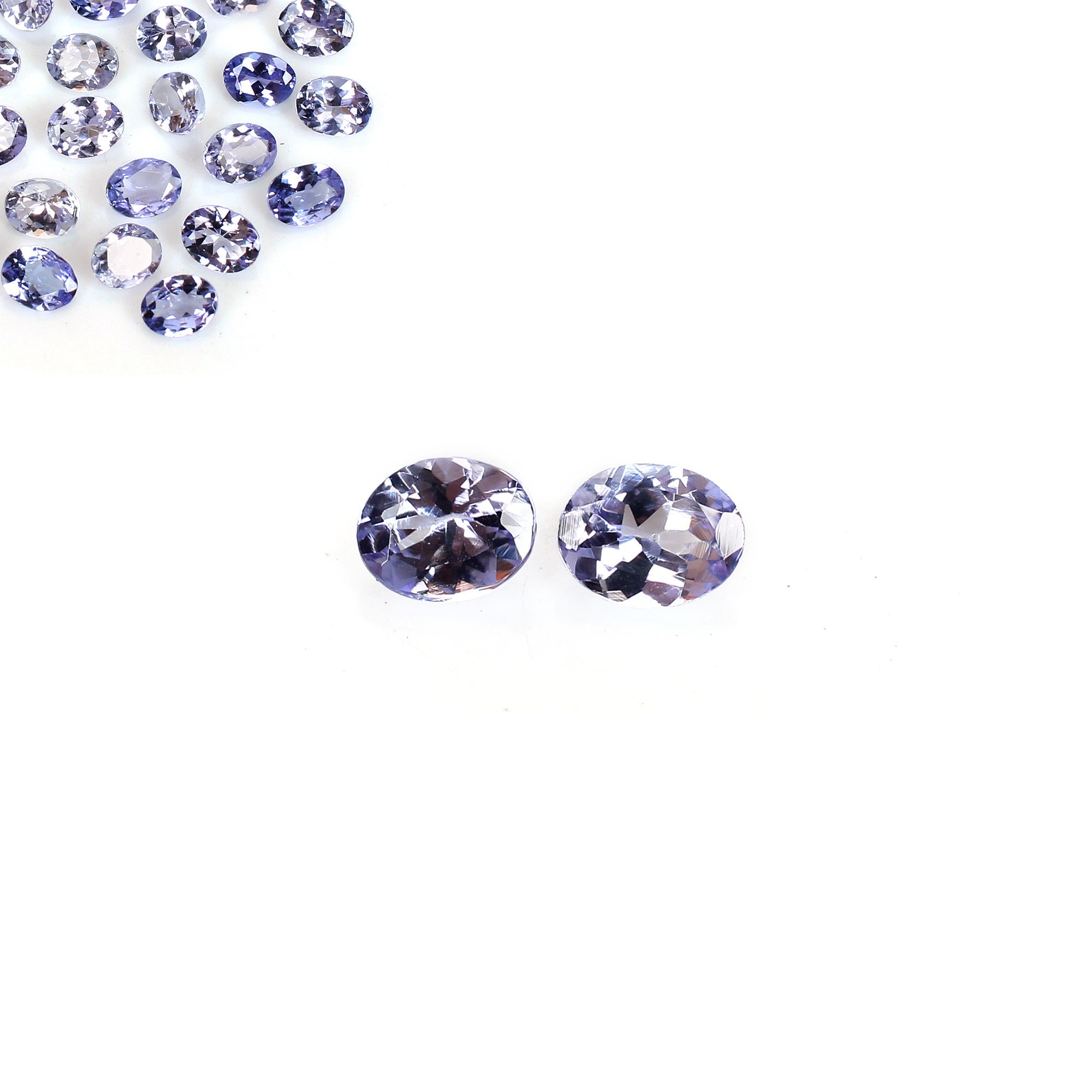 AAA Quality 1Pcs Natural Tanzanite 5x4mm Oval Cut 0356Cts Loose Gemstone