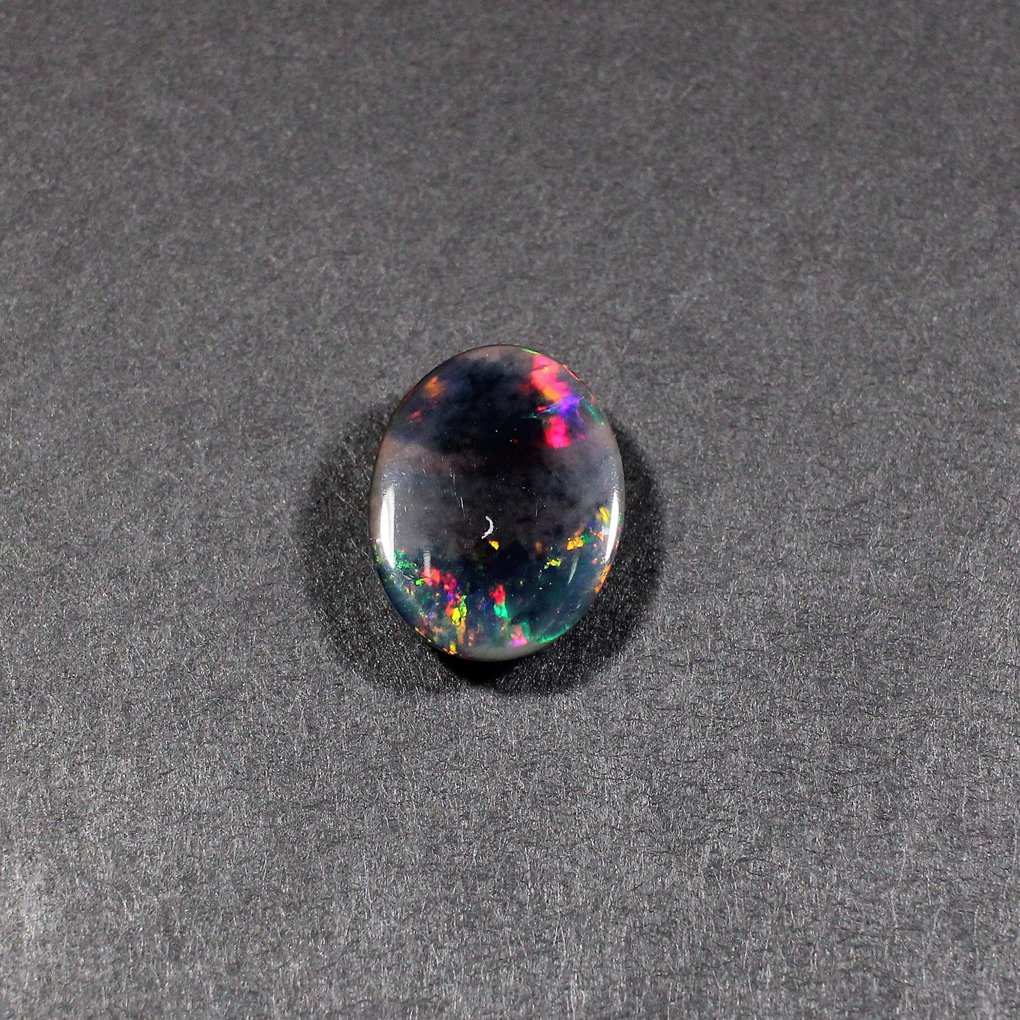 Natural Black Opal 16X13MM Oval Cabochon 490Cts 1 Piece Gemstone For Making Jewelry