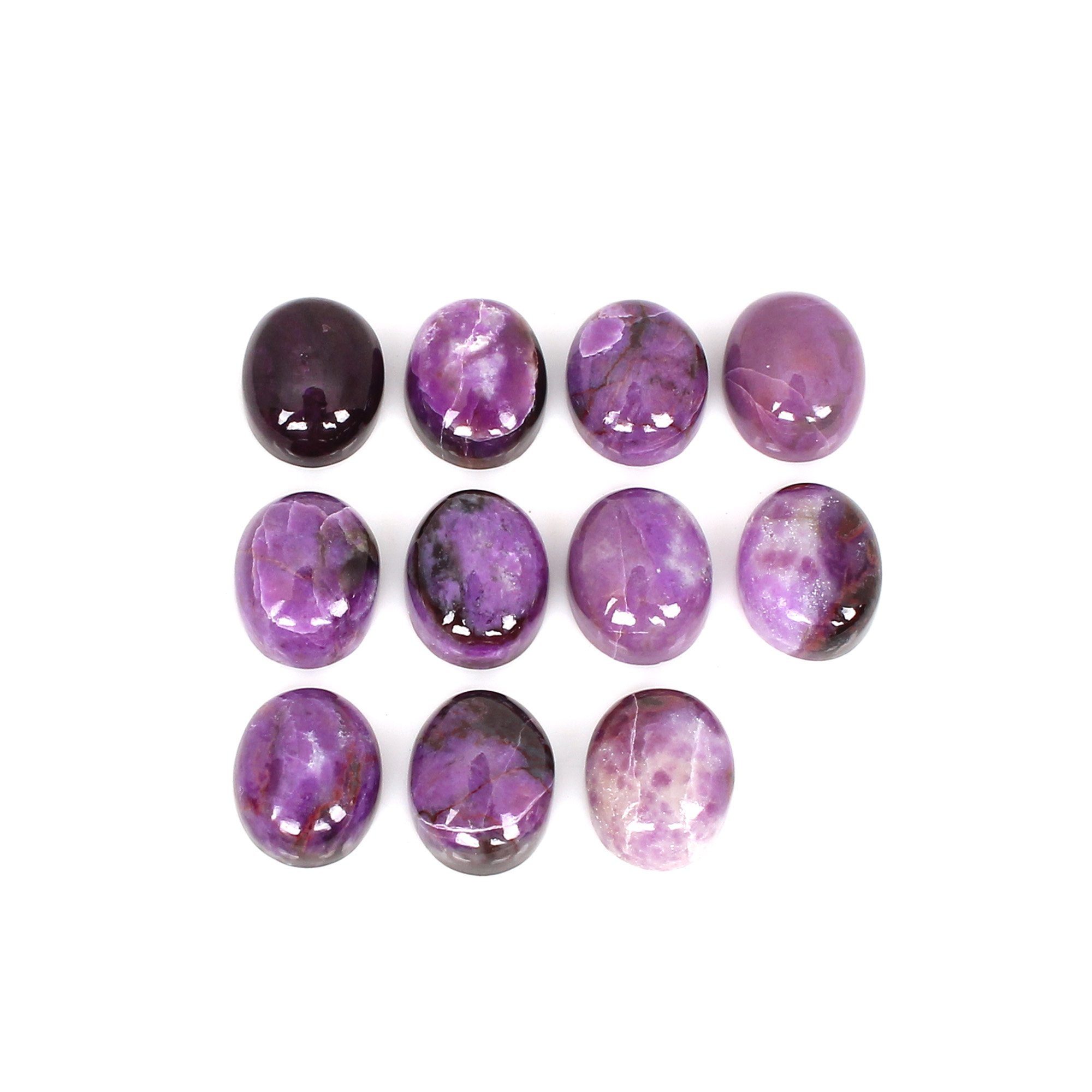 5Pcs Natural Sugilite 10x8mm Oval Cabochon Gemstone 1575cts Loose Stone Loose Stone