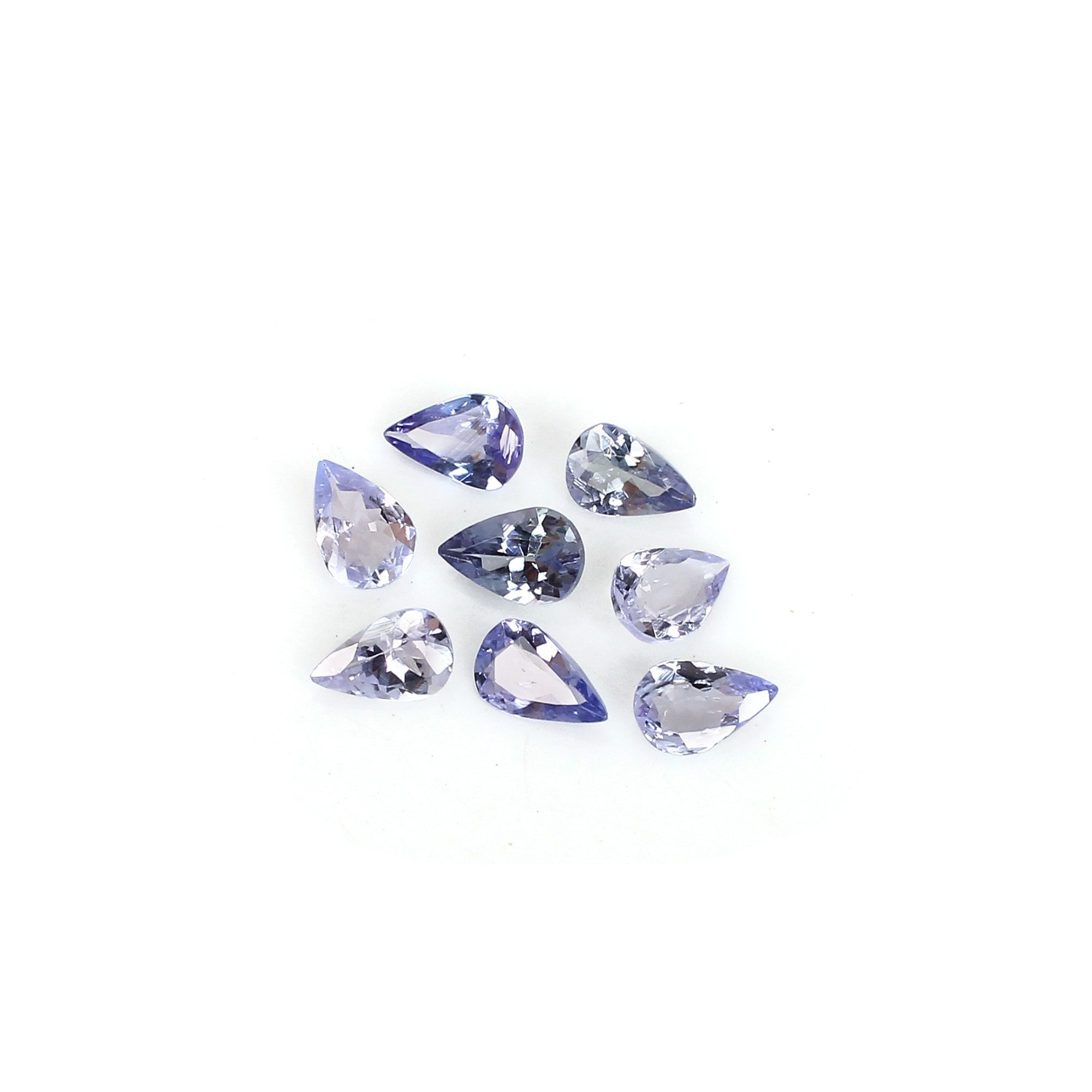 AAA Quality 1Pcs Natural Tanzanite 4x6mm Pear Cut 0245Cts Loose Gemstone