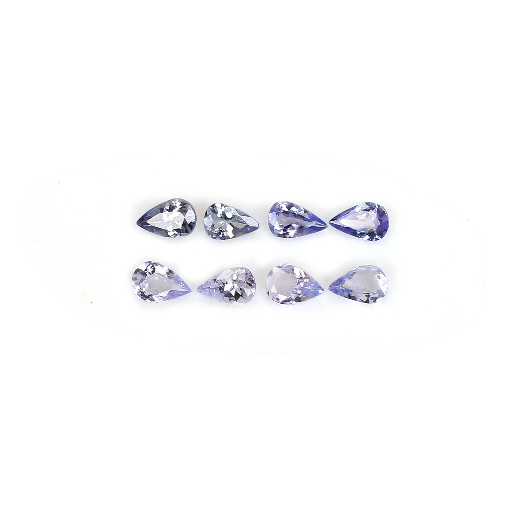 AAA Quality 1Pcs Natural Tanzanite 4x6mm Pear Cut 0245Cts Loose Gemstone