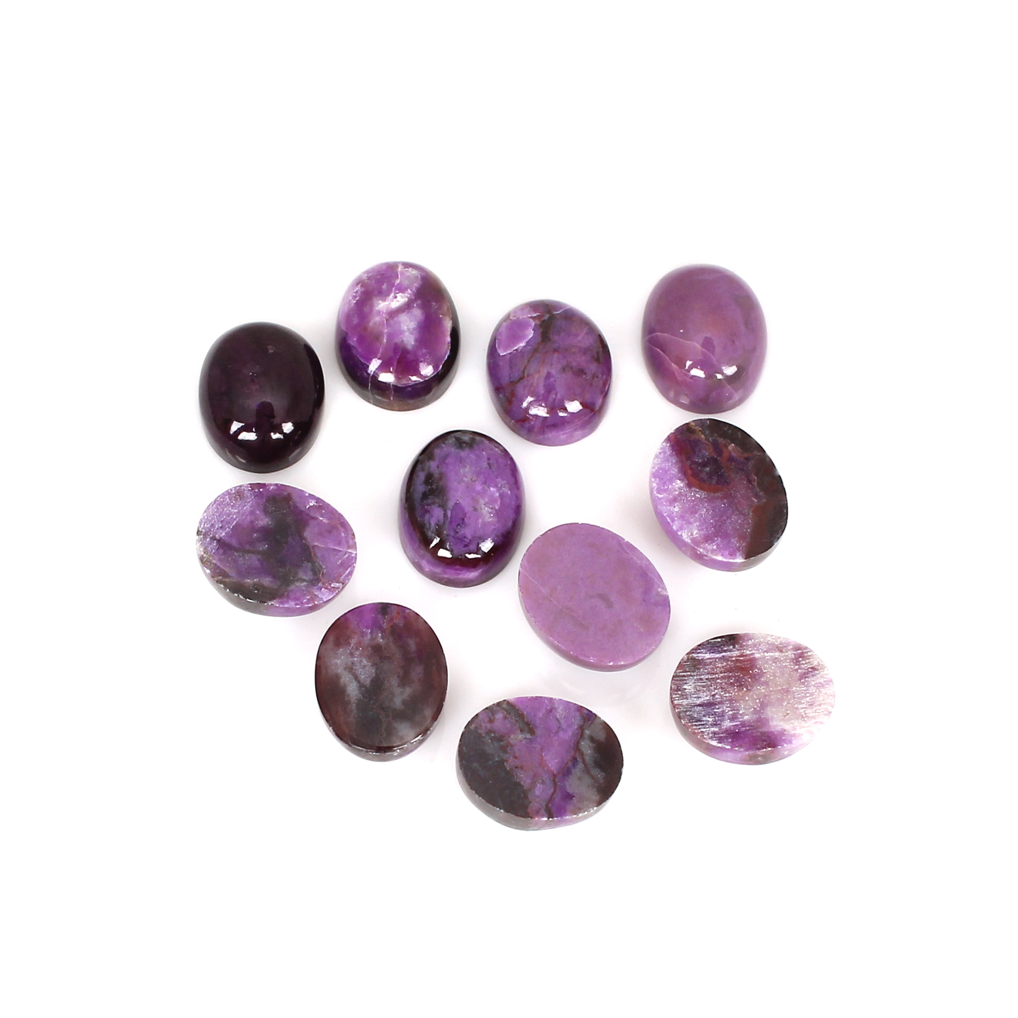 5Pcs Natural Sugilite 10x8mm Oval Cabochon Gemstone 1575cts Loose Stone Loose Stone