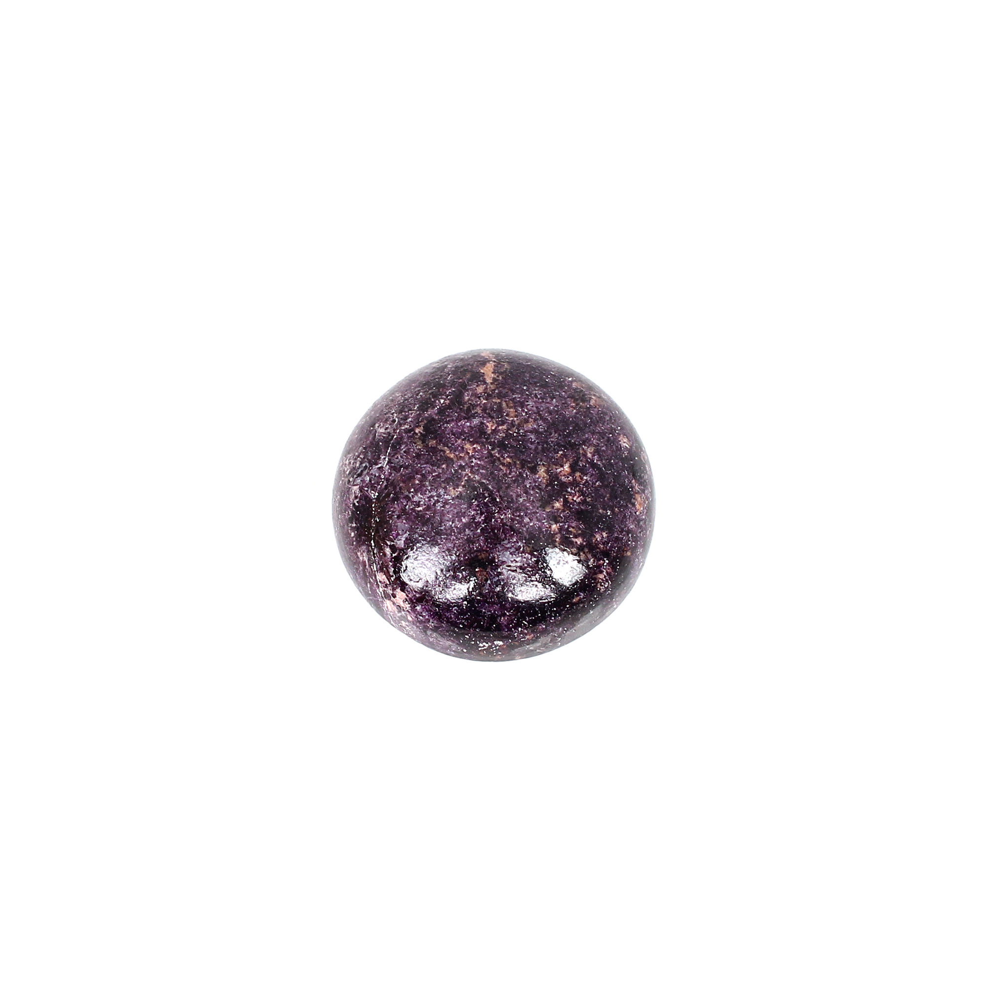 1pcs Map Green Jasper 24mm Round Cabochon 4610cts Loose Gemstone