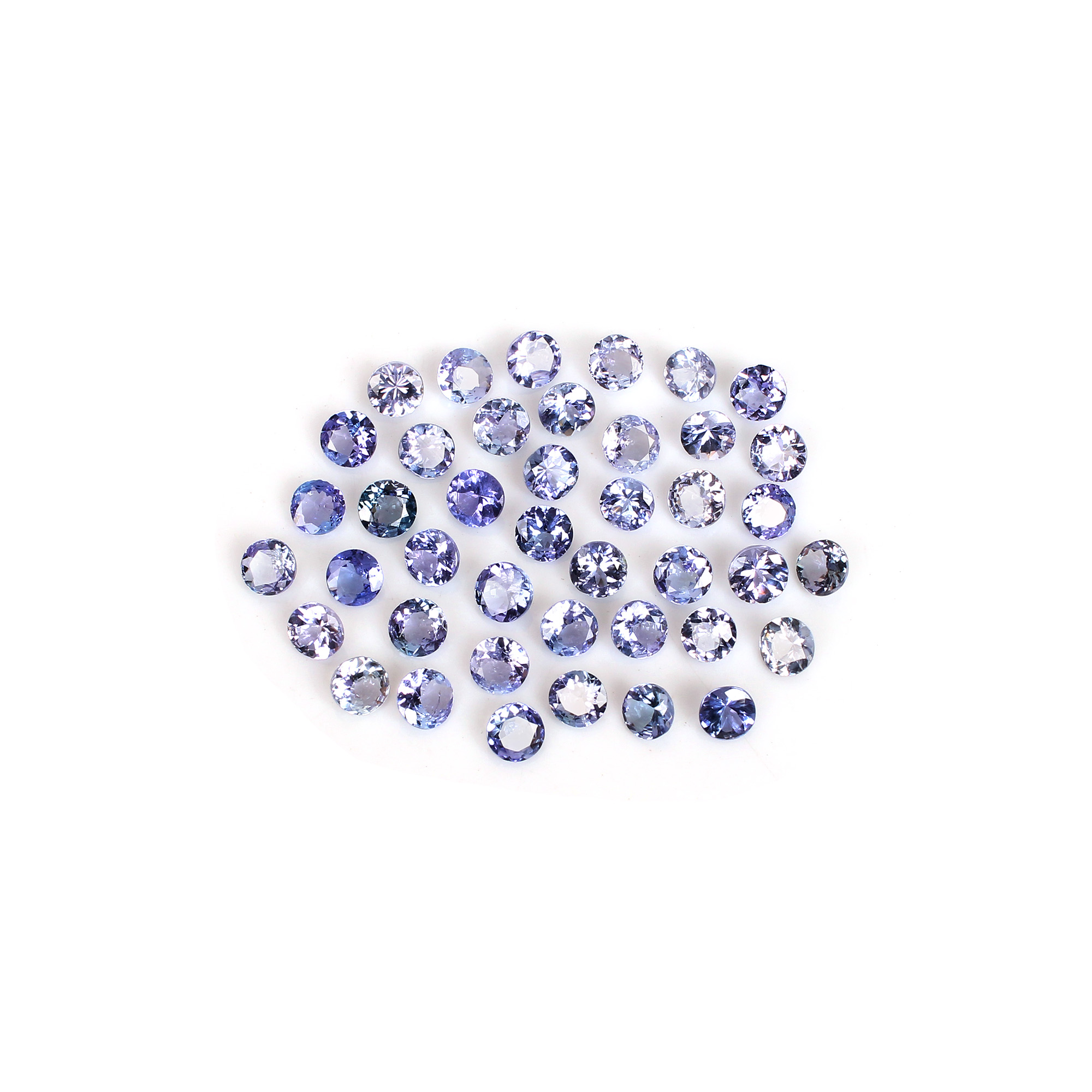 AAA Quality Natural Tanzanite 4mm Round Cut 020Cts Loose Gemstone