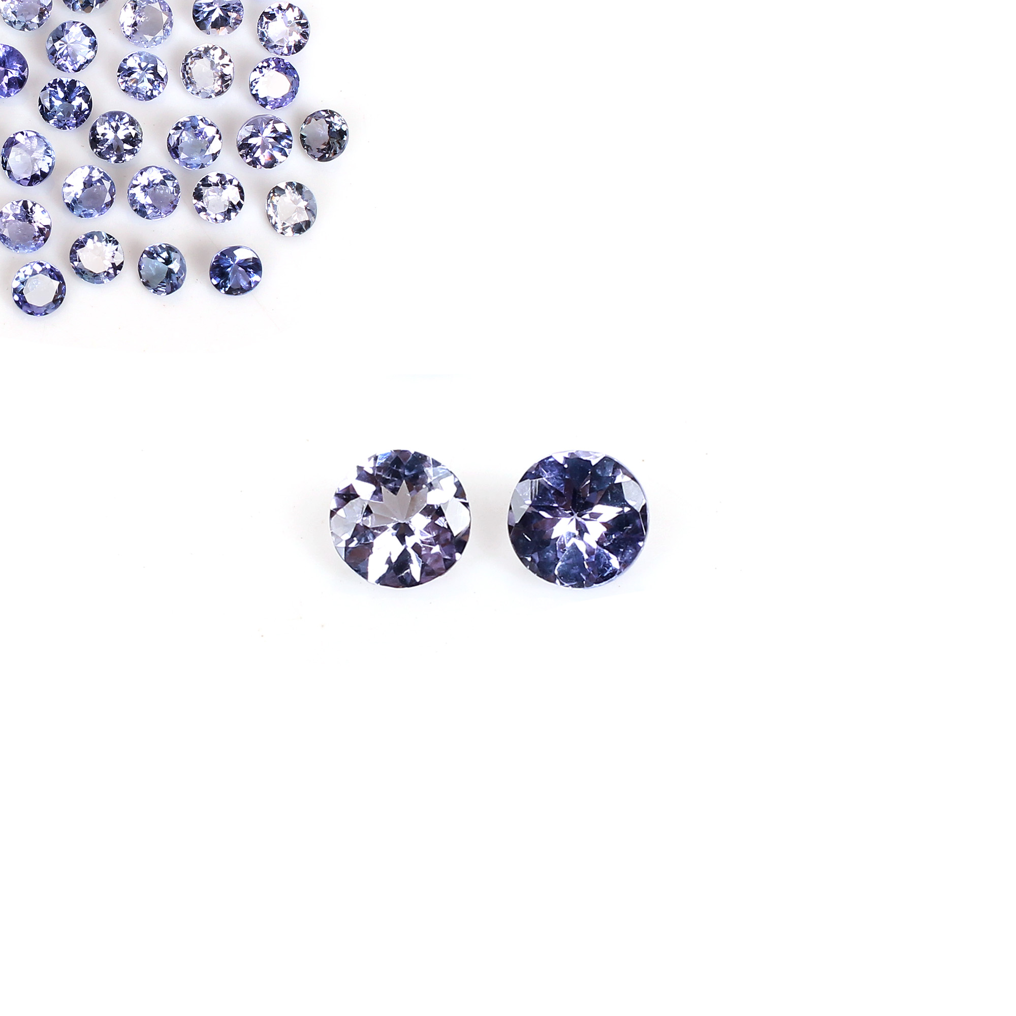 AAA Quality Natural Tanzanite 4mm Round Cut 020Cts Loose Gemstone