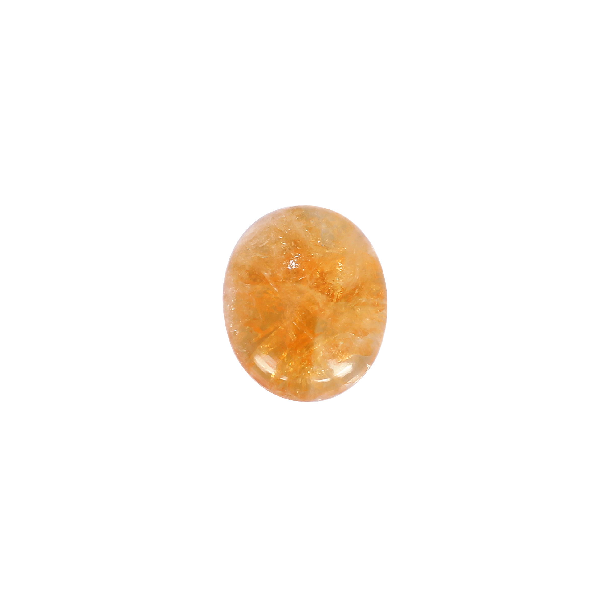Natural Citrine Oval Cabochon  Gemstone 1720 Carat 22x17mm for Jewelry Making
