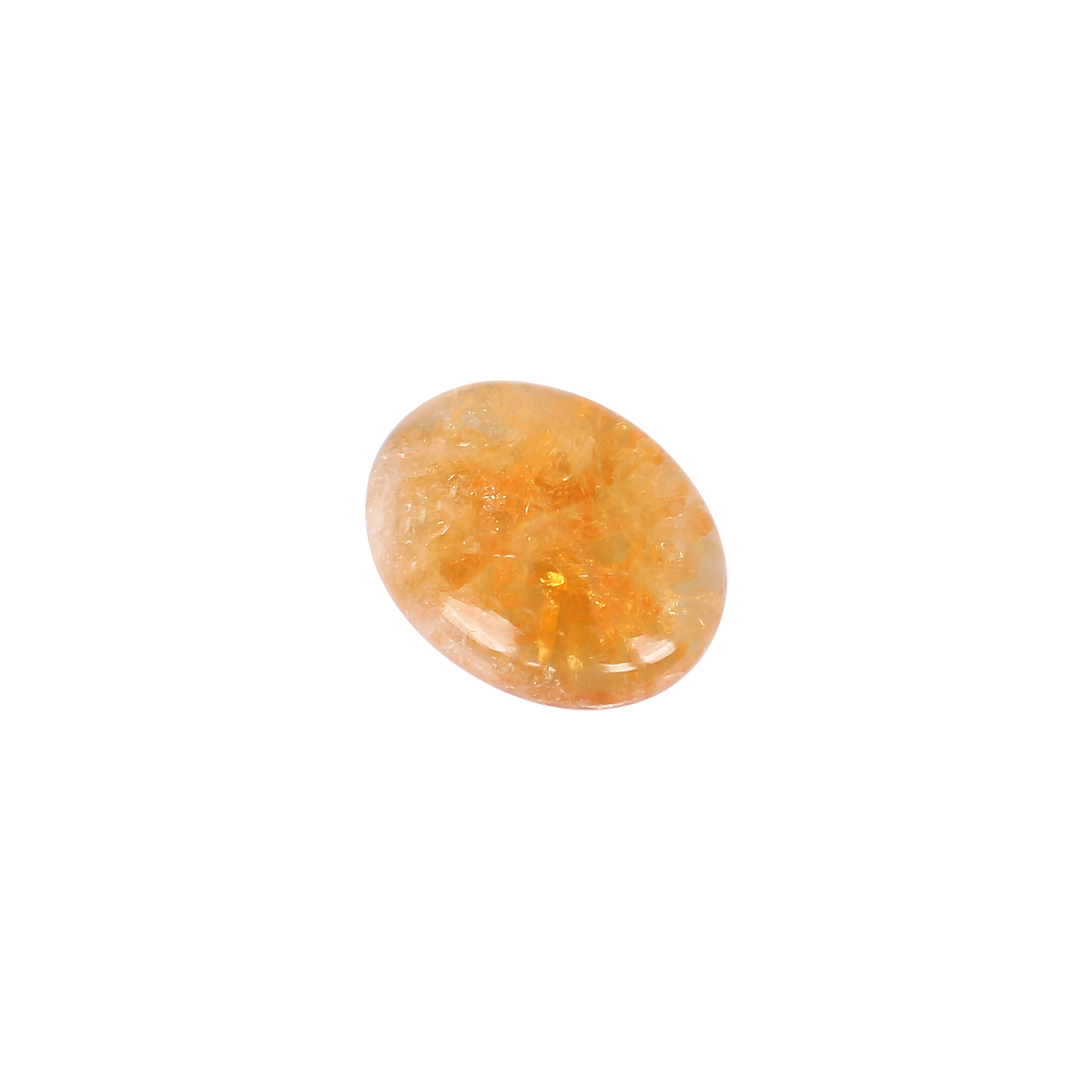 Natural Citrine Oval Cabochon  Gemstone 1720 Carat 22x17mm for Jewelry Making