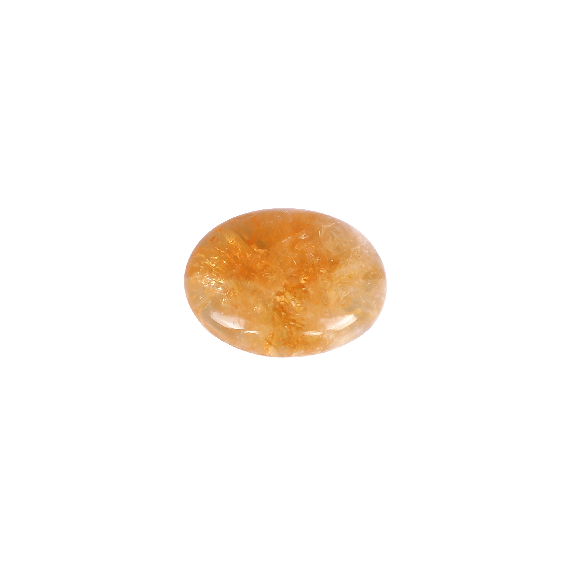 Natural Citrine Oval Cabochon  Gemstone 1720 Carat 22x17mm for Jewelry Making