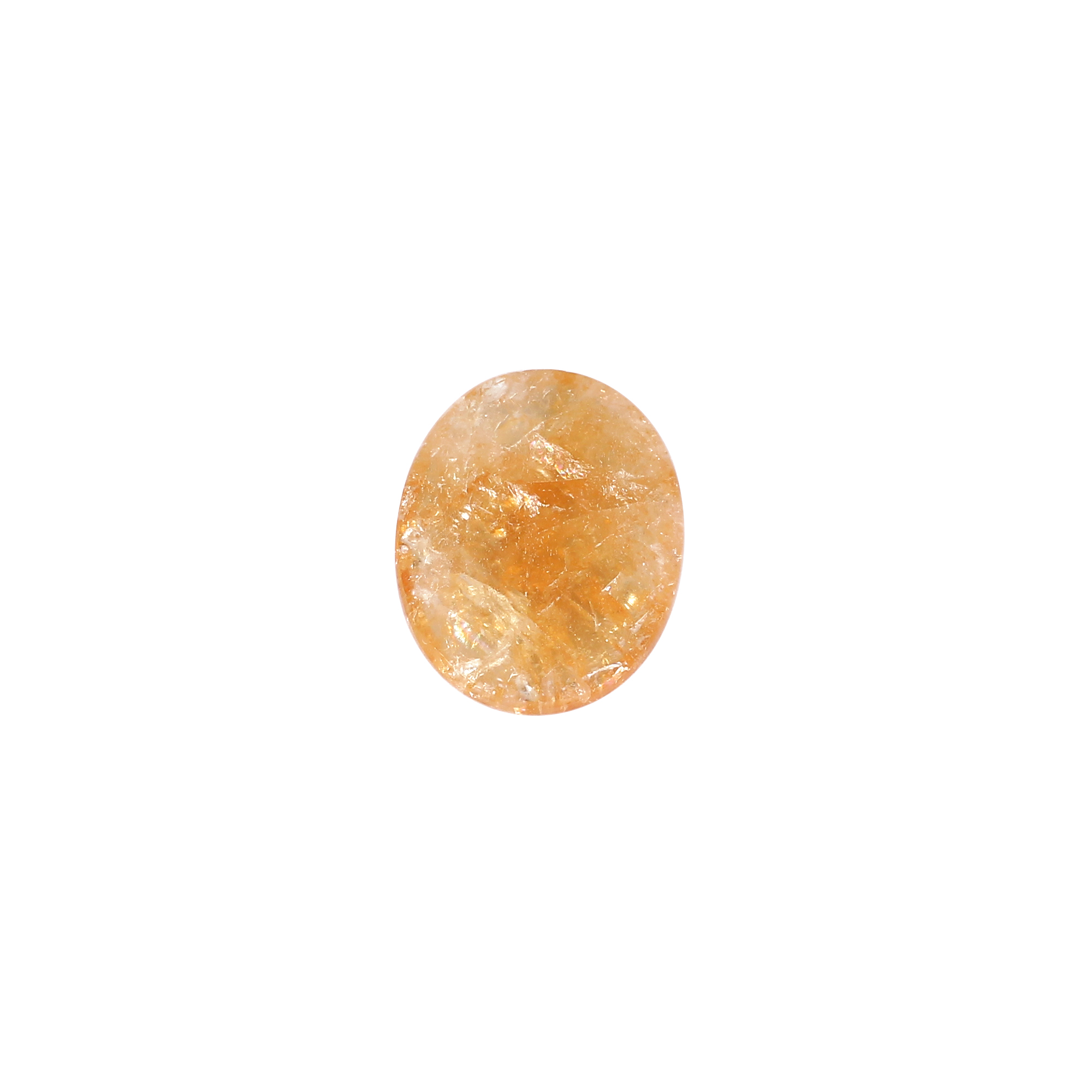 Natural Citrine Oval Cabochon  Gemstone 1720 Carat 22x17mm for Jewelry Making