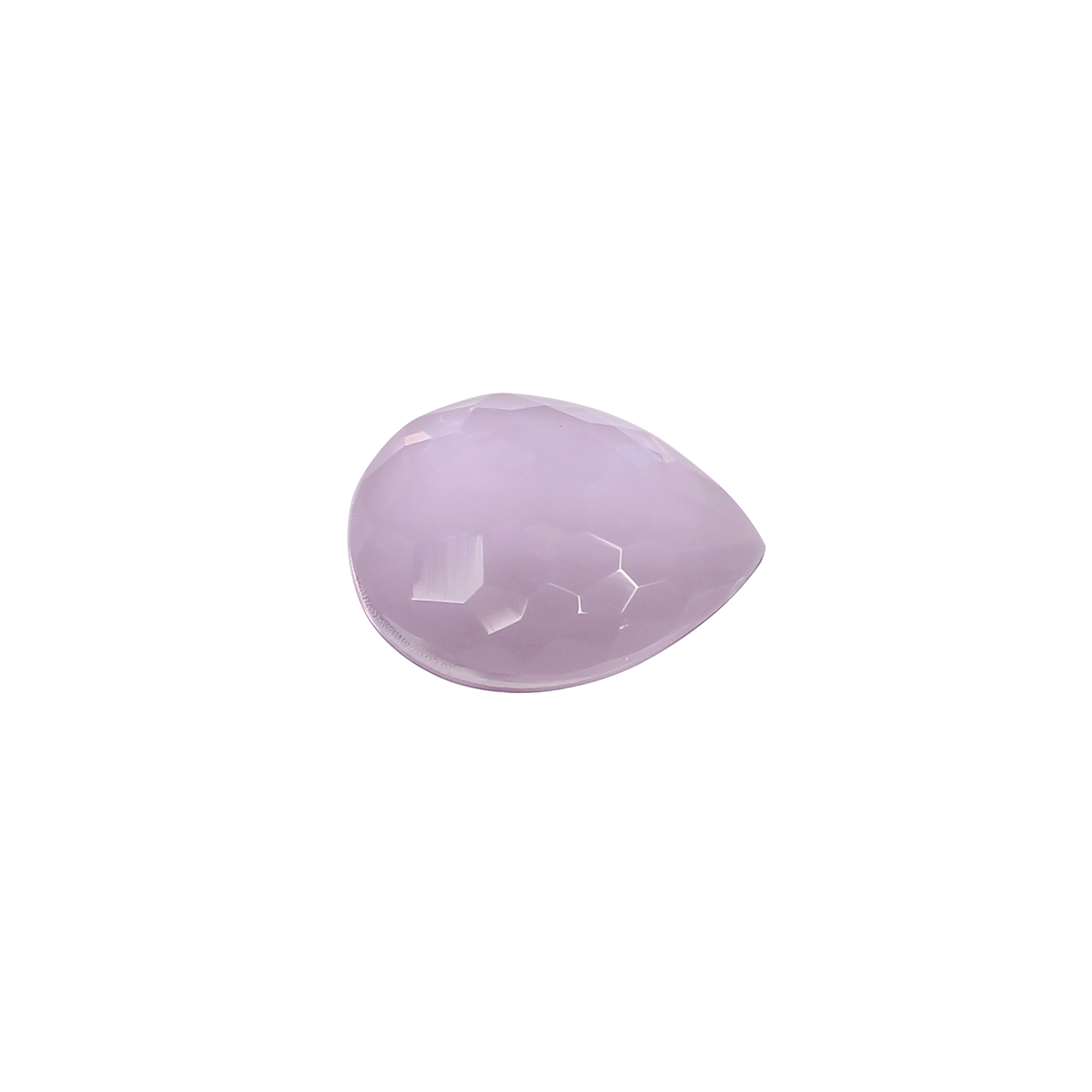 Rose Quartz Doublet Gemstone 18x13 mm 130 Carat Checkerboard Cut for Jewelry Making