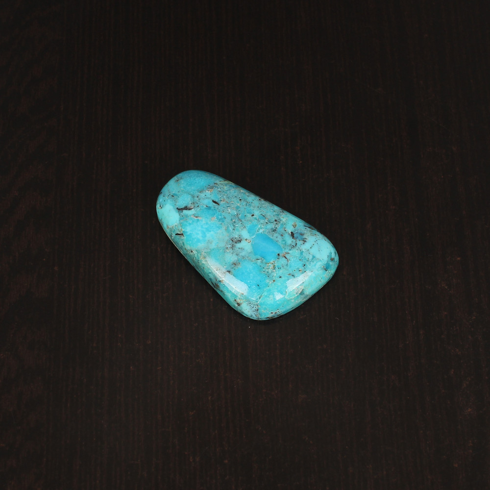 Image of Natural American Arizona Turquoise Gemstone 44.6 carat, 32x23 mm Cabochon cut for Jewelry Making