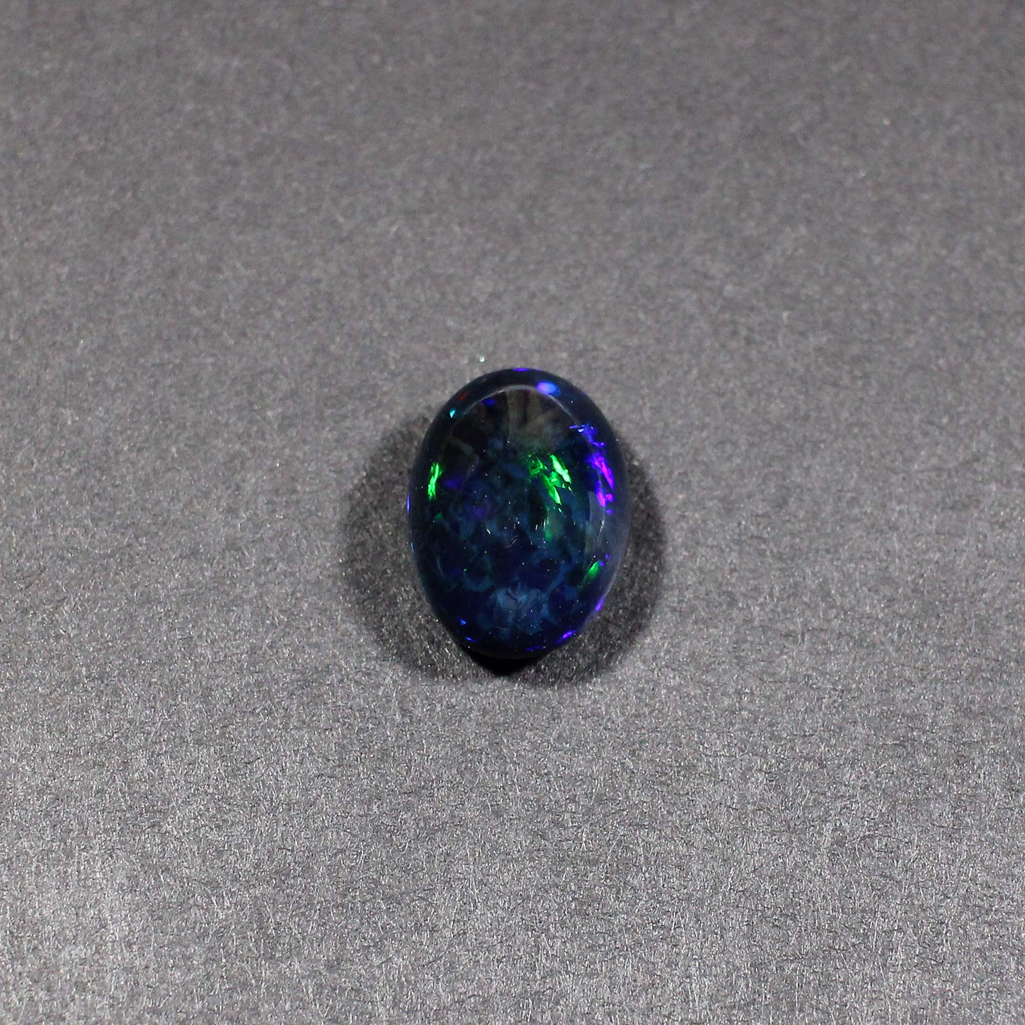 Natural Black Opal 14X10MM Oval Cabochon 505Cts 1 Piece Gemstone For Making Jewelry