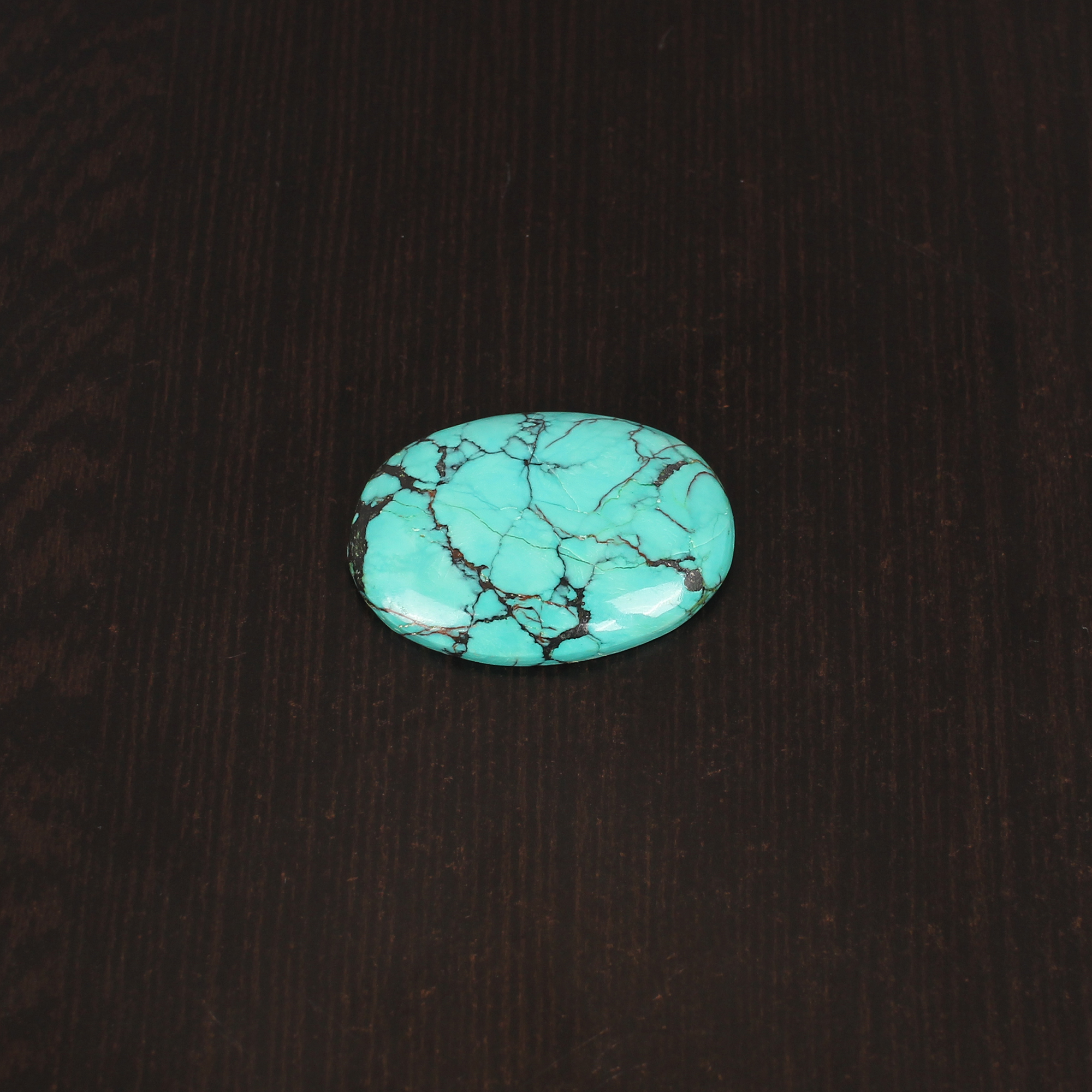 Natural American Turquoise Gemstone 293 Carat 32x22mm Oval Cabochon for Jewelry Making