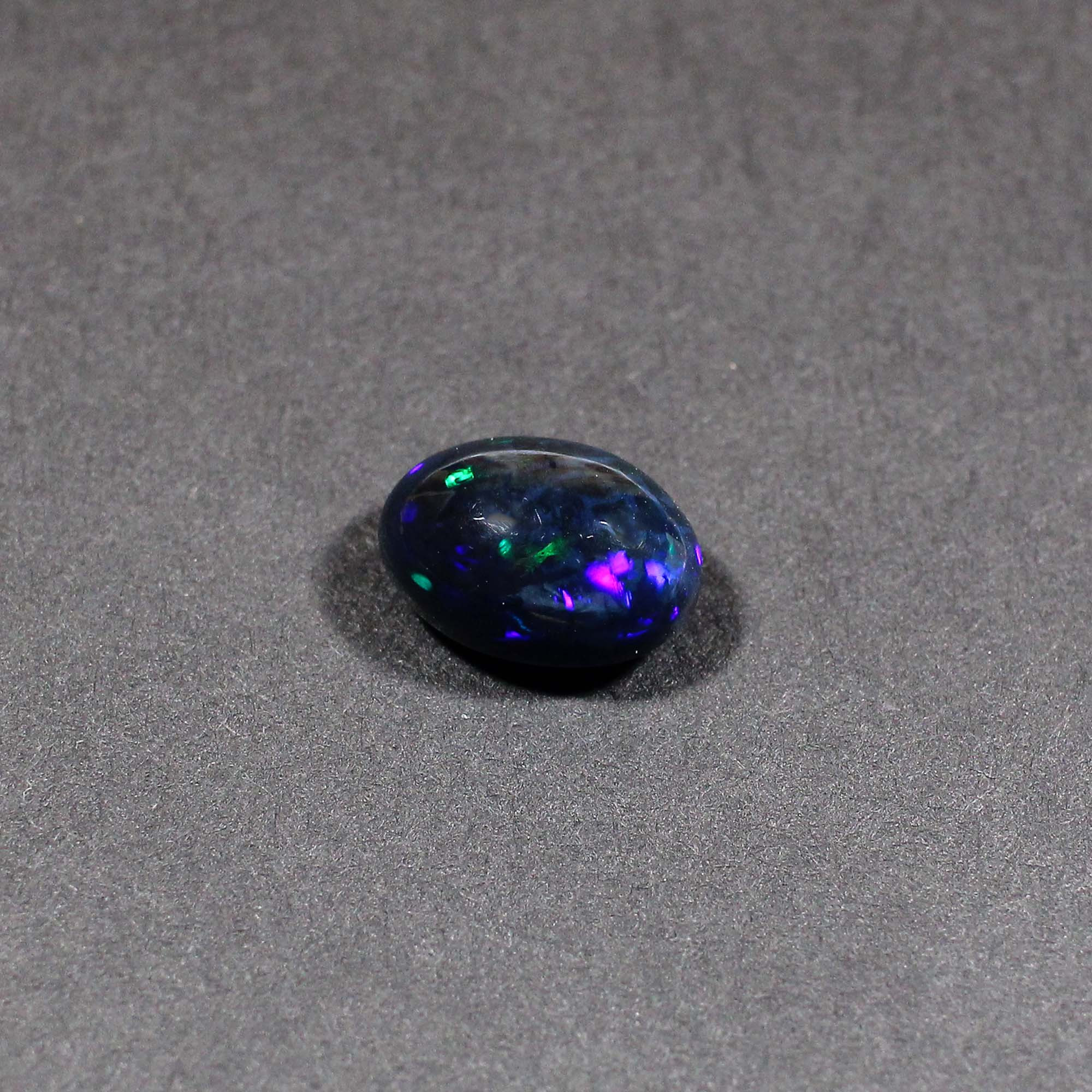 Natural Black Opal 14X10MM Oval Cabochon 505Cts 1 Piece Gemstone For Making Jewelry