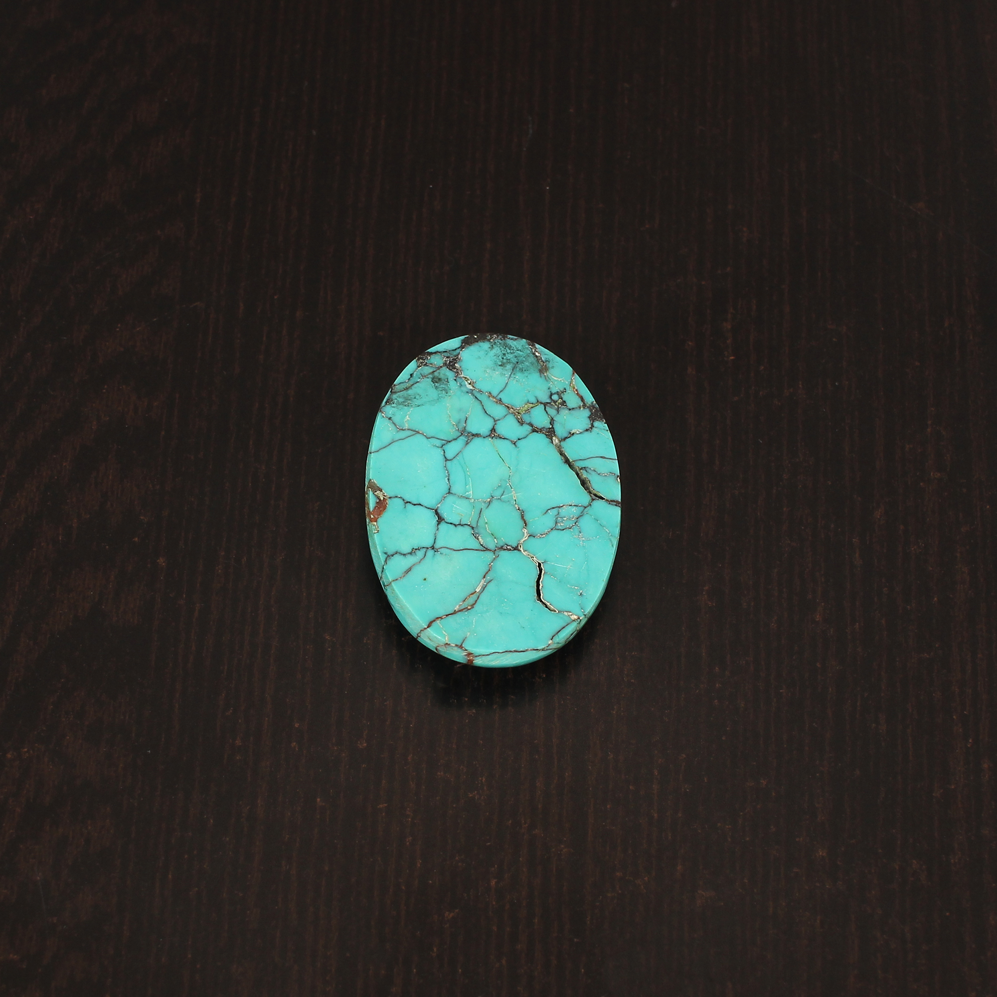 Natural American Turquoise Gemstone 293 Carat 32x22mm Oval Cabochon for Jewelry Making
